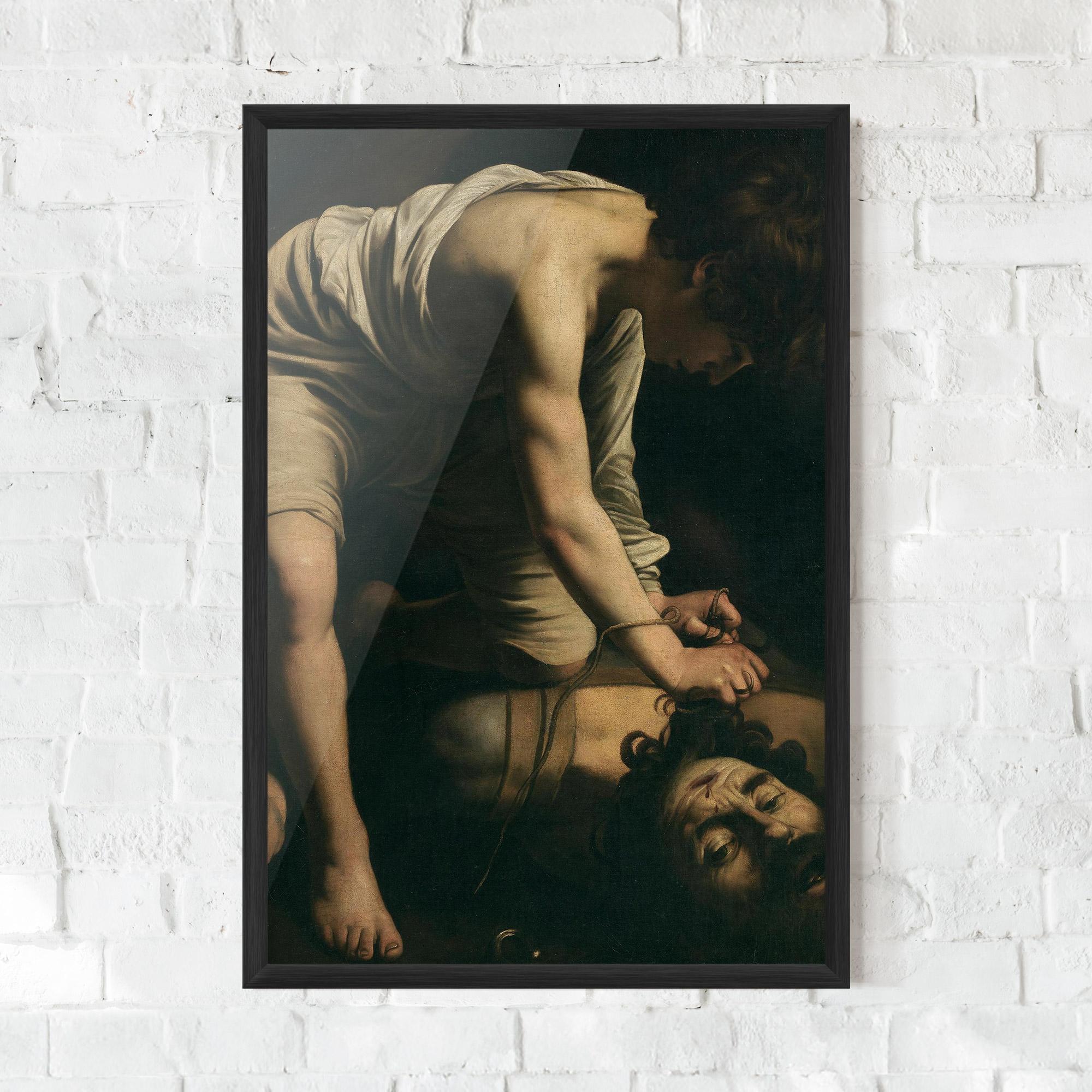 Gerahmte Poster David And Goliath mockup 0