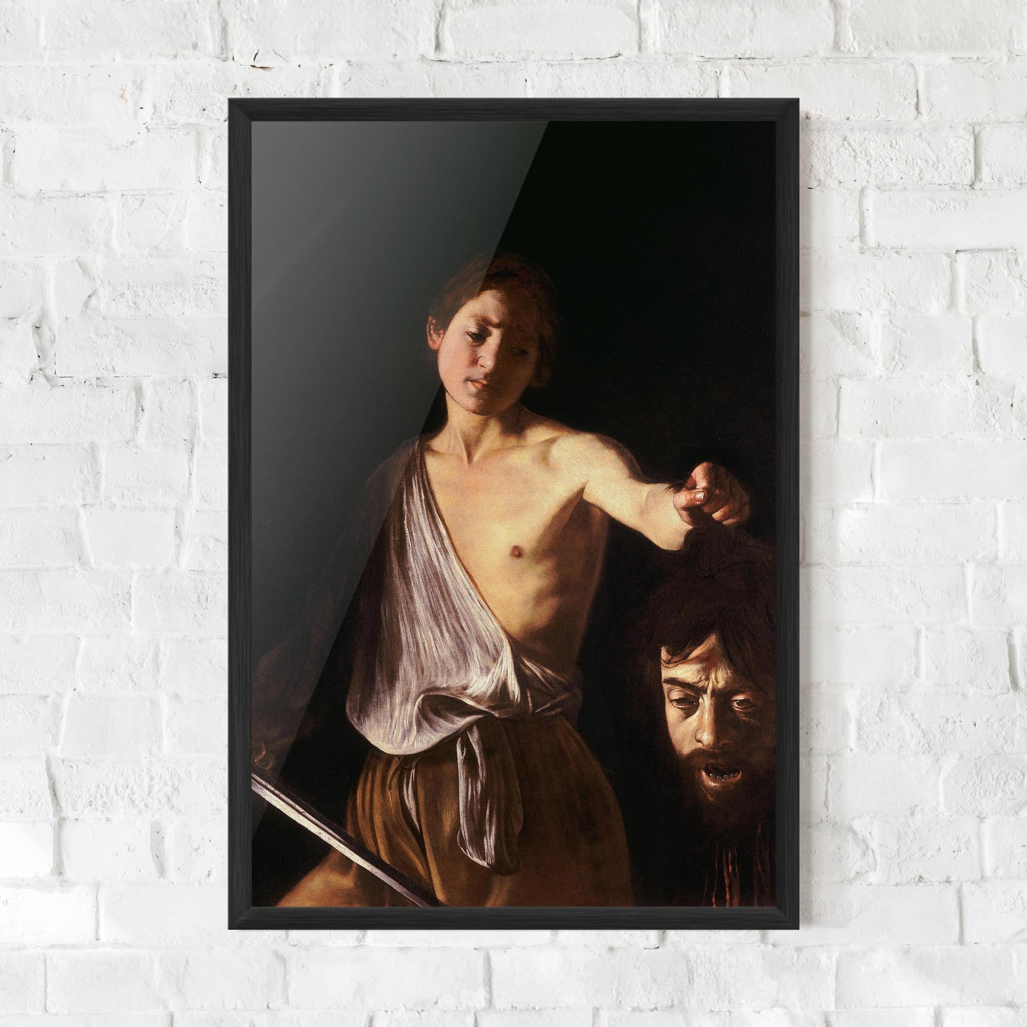 Gerahmte Poster David With The Head Of Goliath mockup 0
