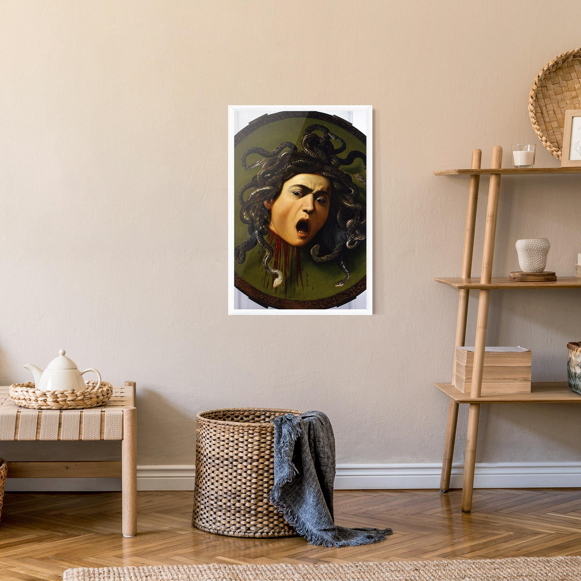 Gerahmte Poster Caravaggio Medusa mockup 9