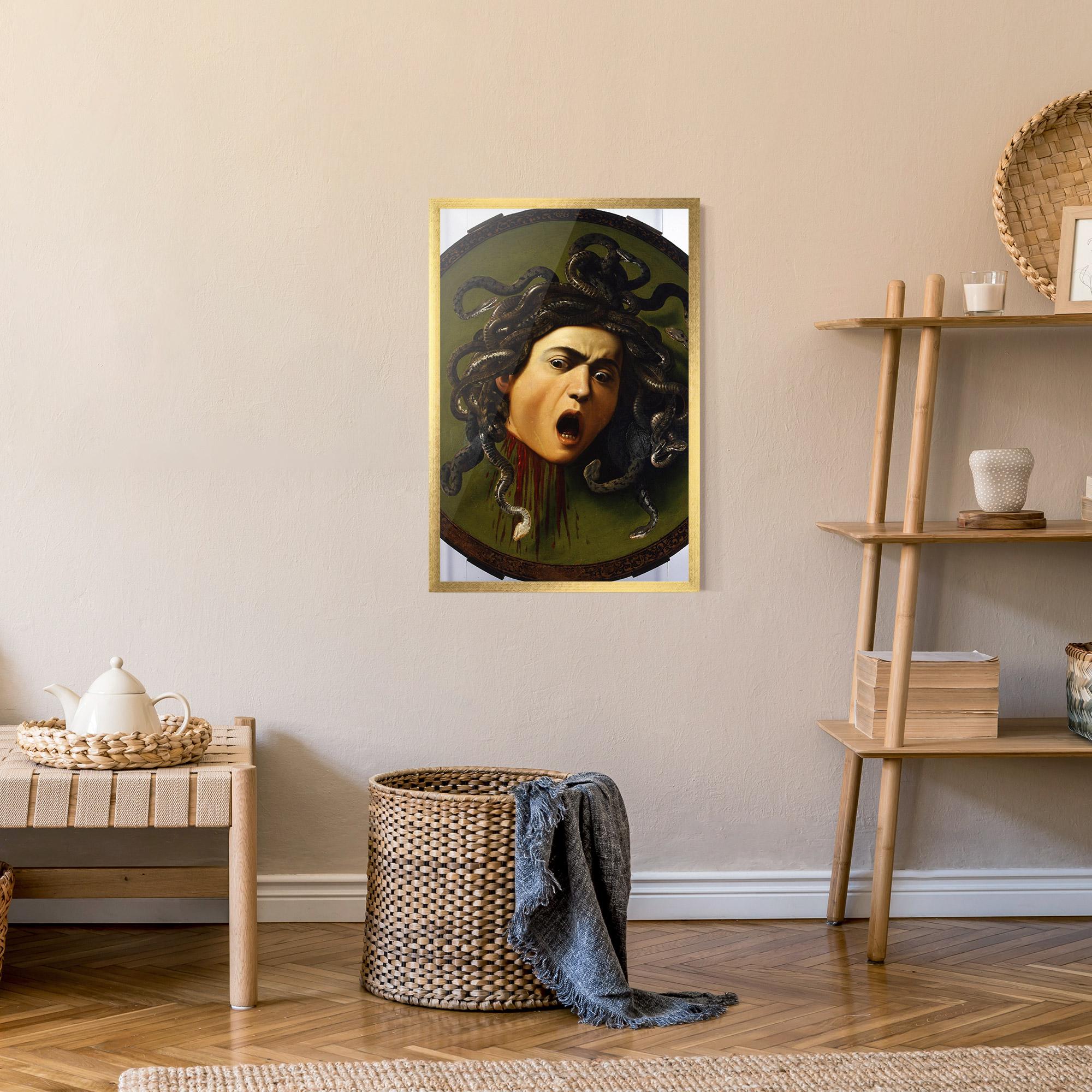 Gerahmte Poster Caravaggio Medusa mockup 9