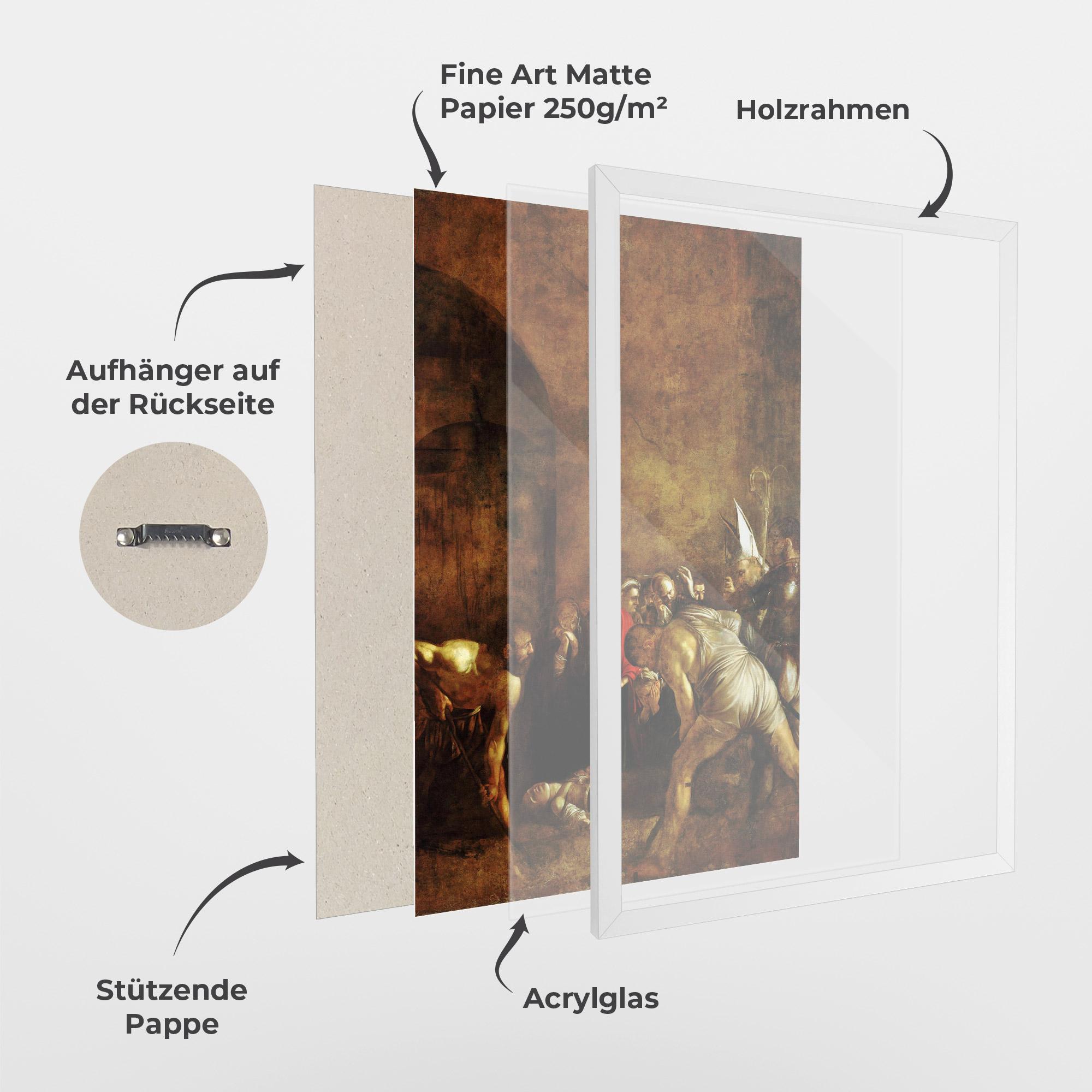 Gerahmte Poster Burial Of Saint Lucy mockup 1