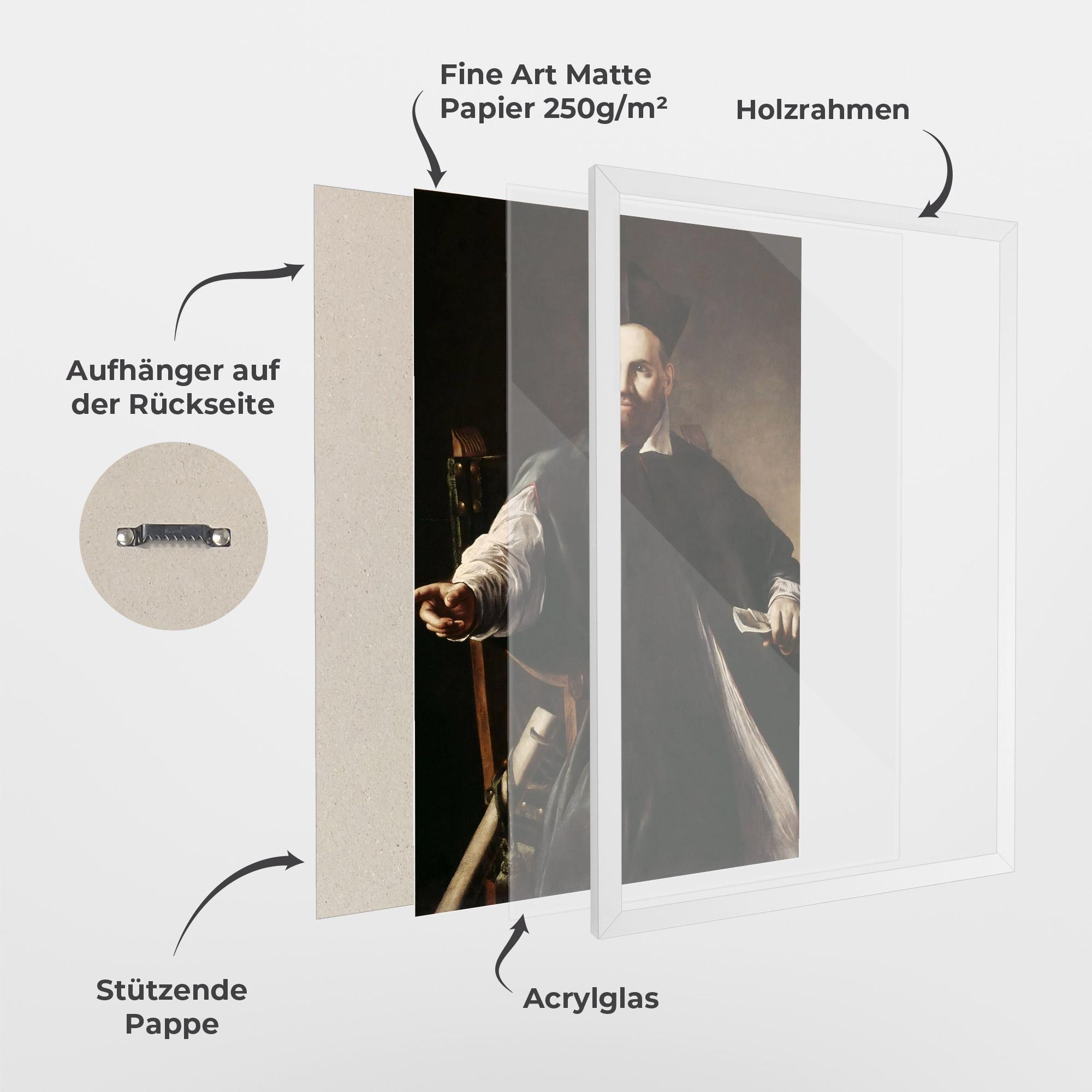 Gerahmte Poster Caravaggio Maffeo Barberini mockup 1