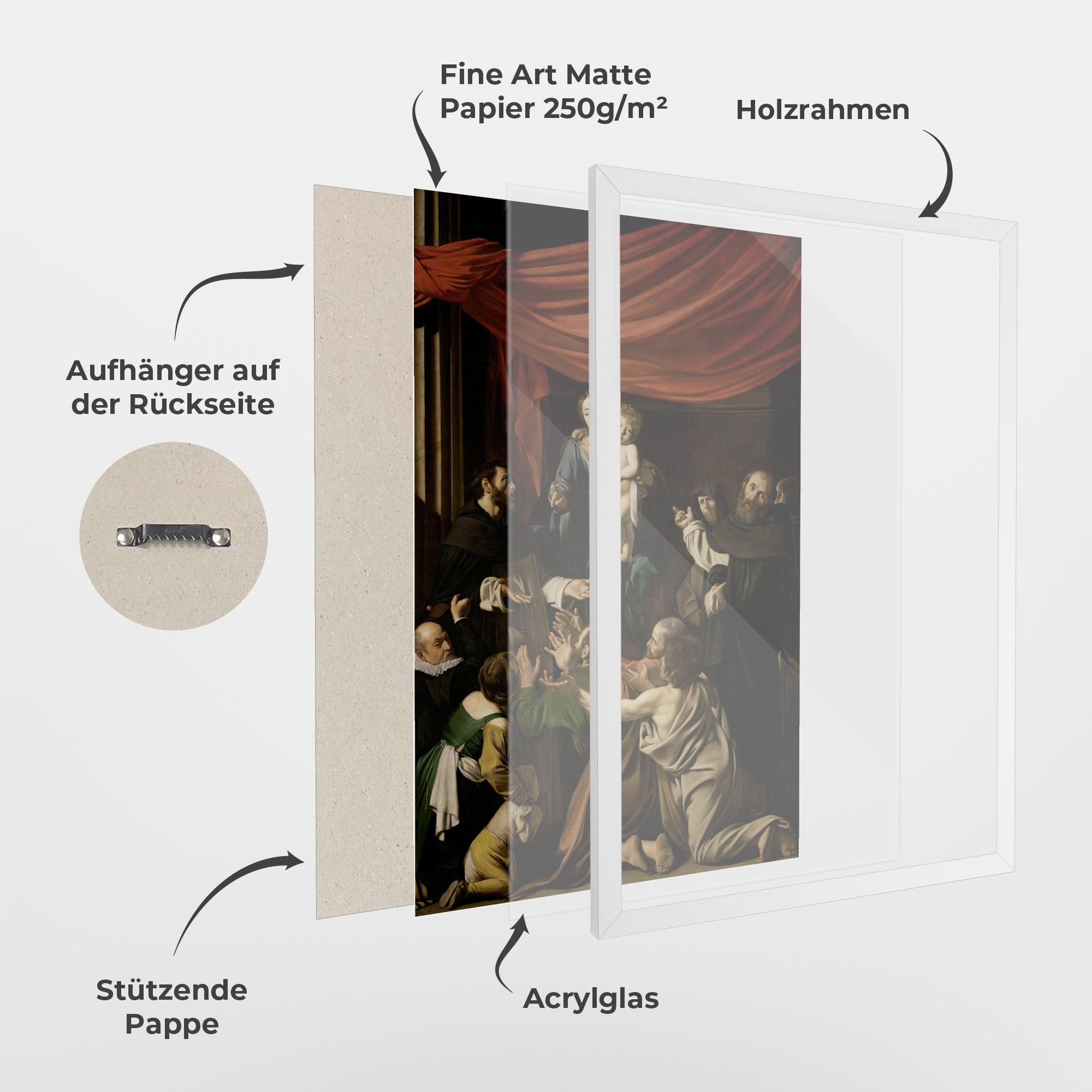 Gerahmte Poster Madonna Of The Rosary mockup 1