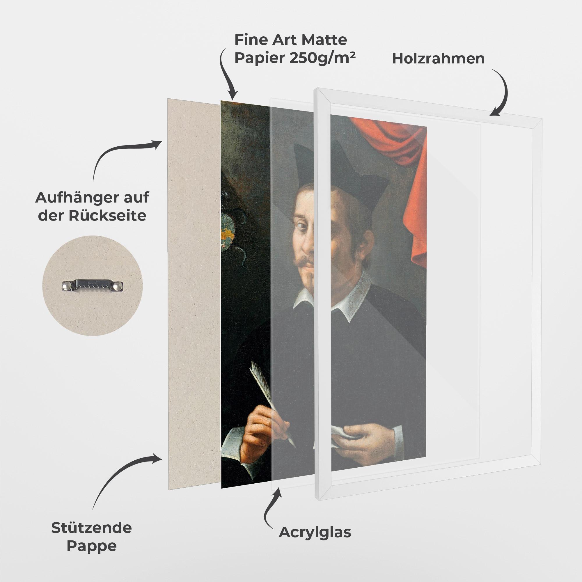 Gerahmte Poster Portrait Of A Prelate mockup 1