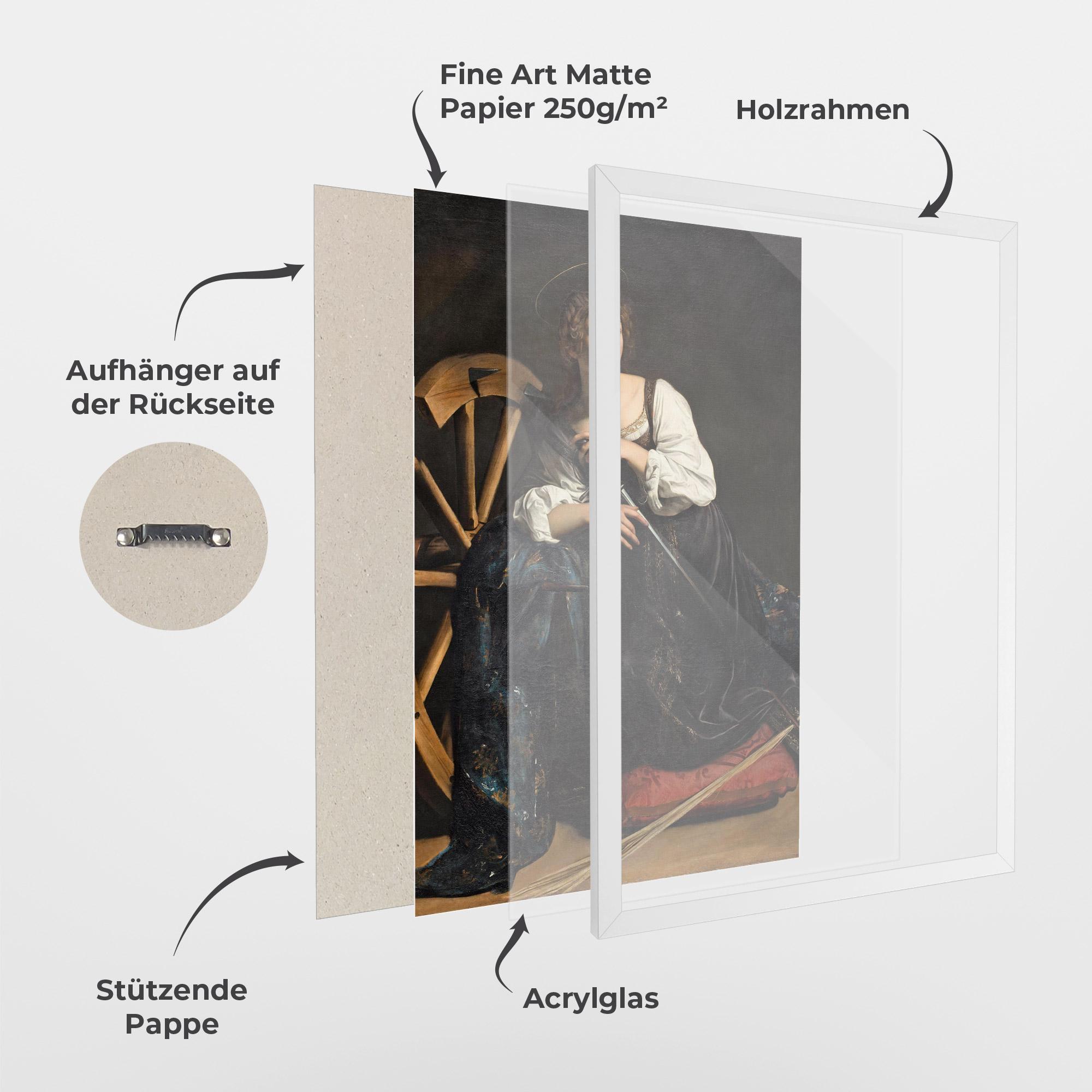 Gerahmte Poster Saint Catherine Of Alexandria mockup 1