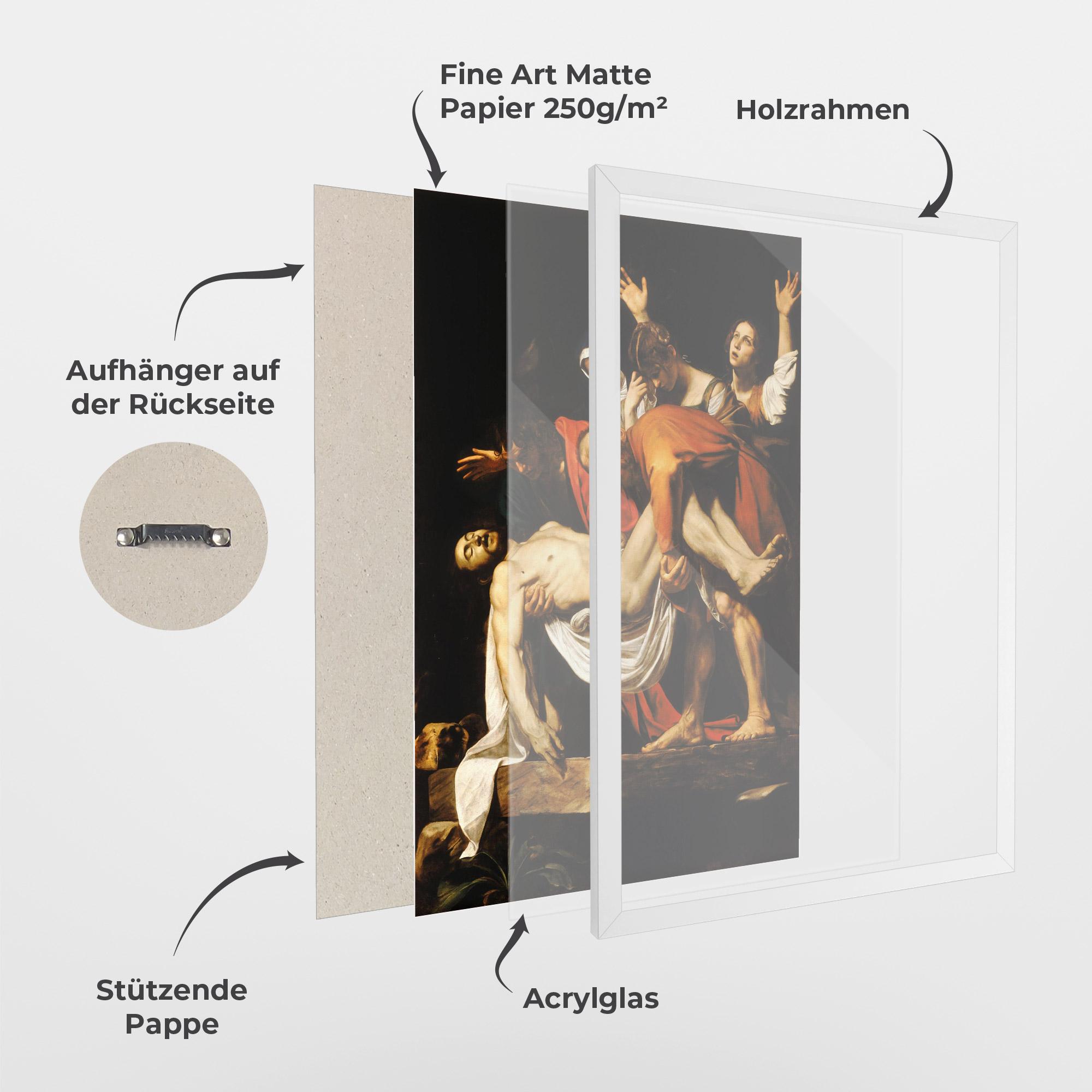 Gerahmte Poster The Entombment Of Christ mockup 1