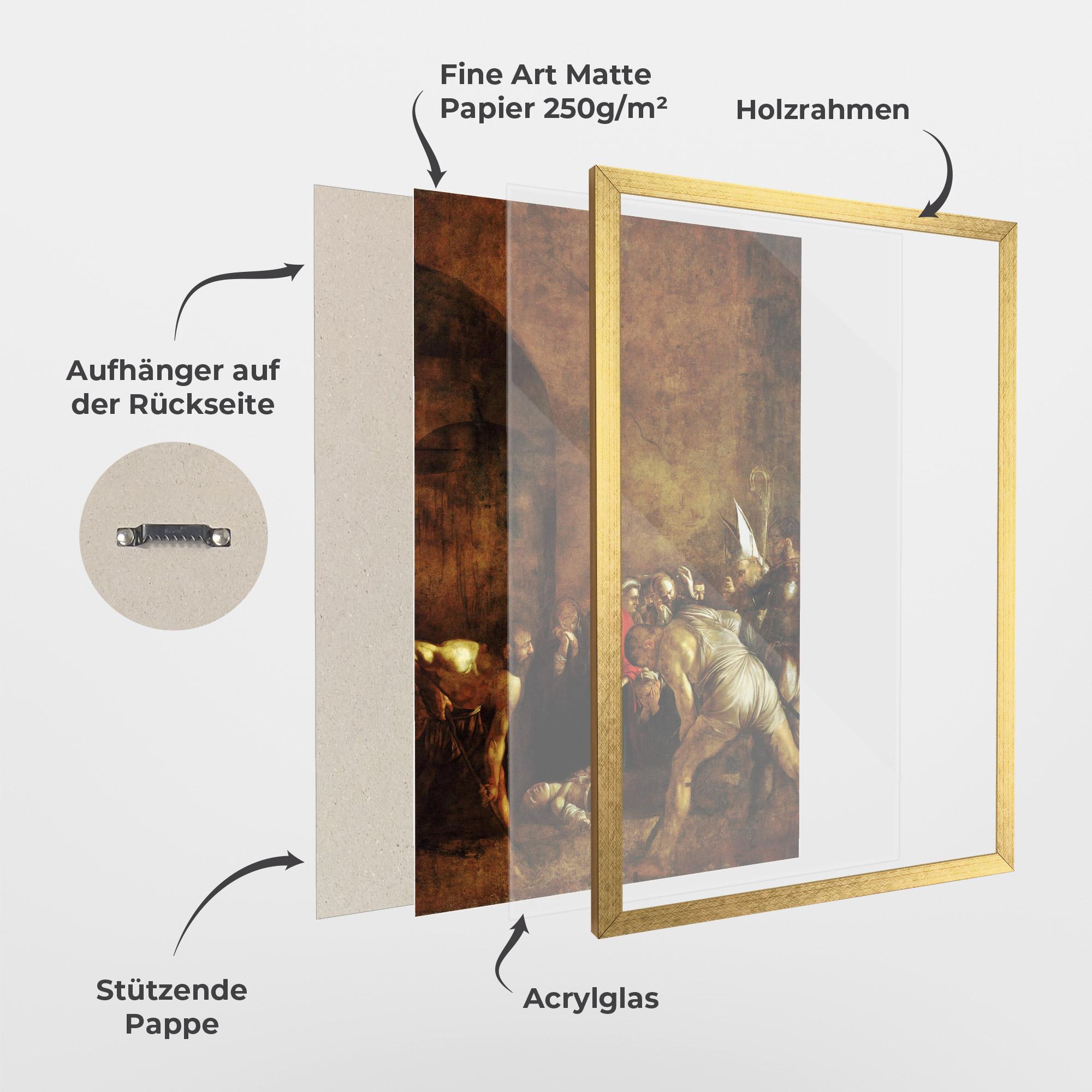 Gerahmte Poster Burial Of Saint Lucy mockup 1