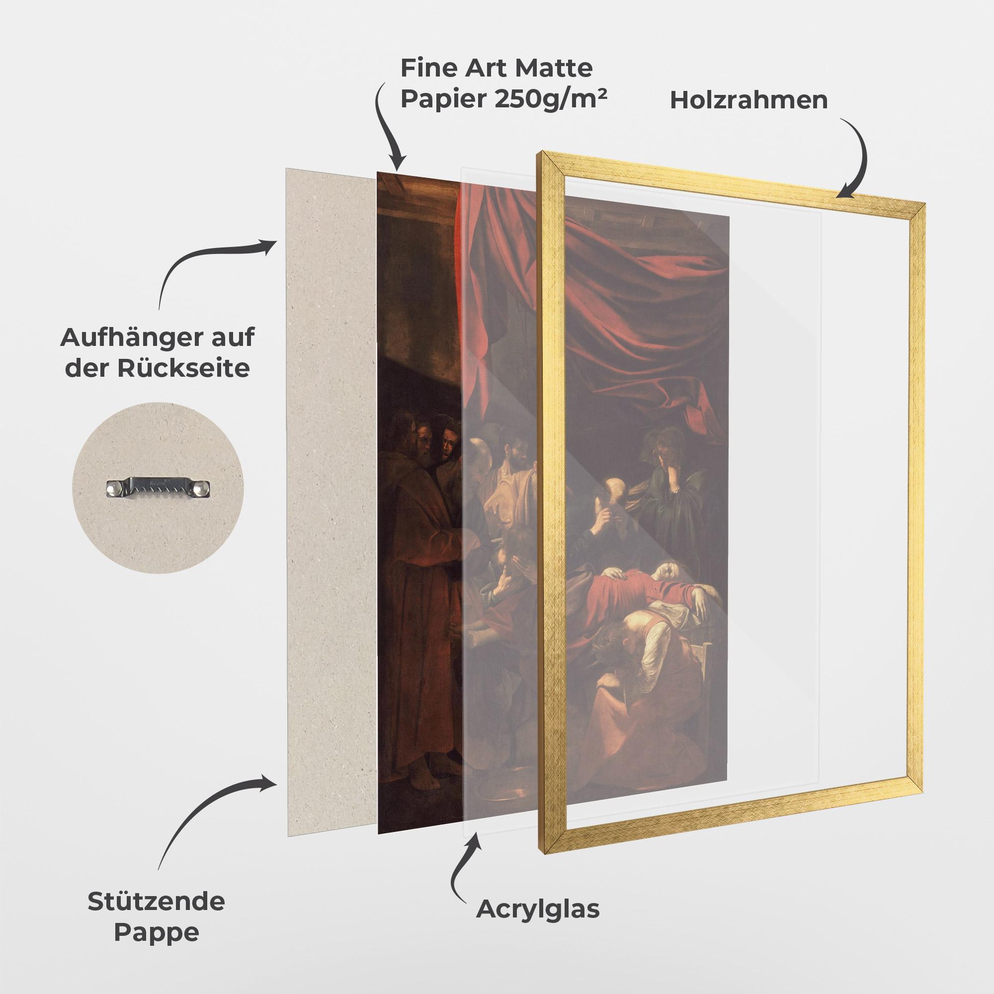 Gerahmte Poster Death Of The Virgin mockup 1