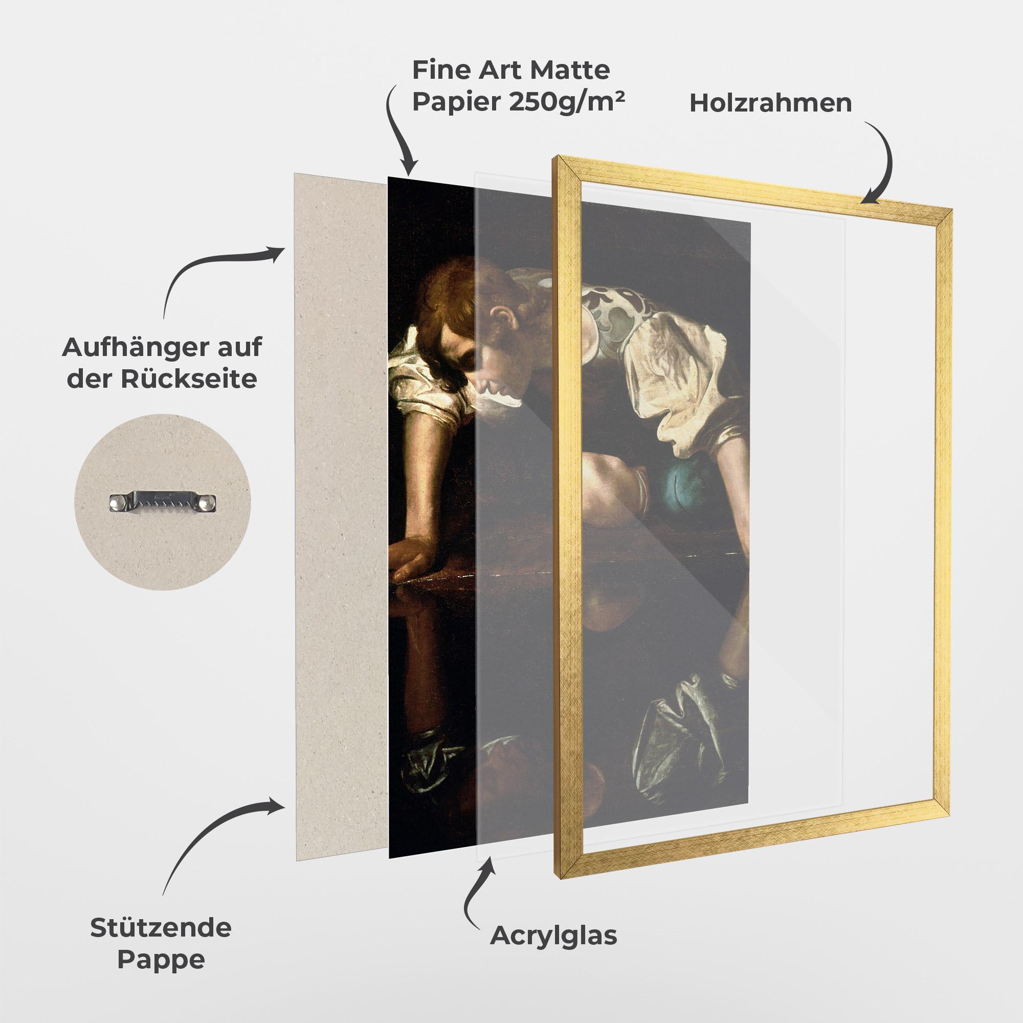 Gerahmte Poster Narcissus mockup 1