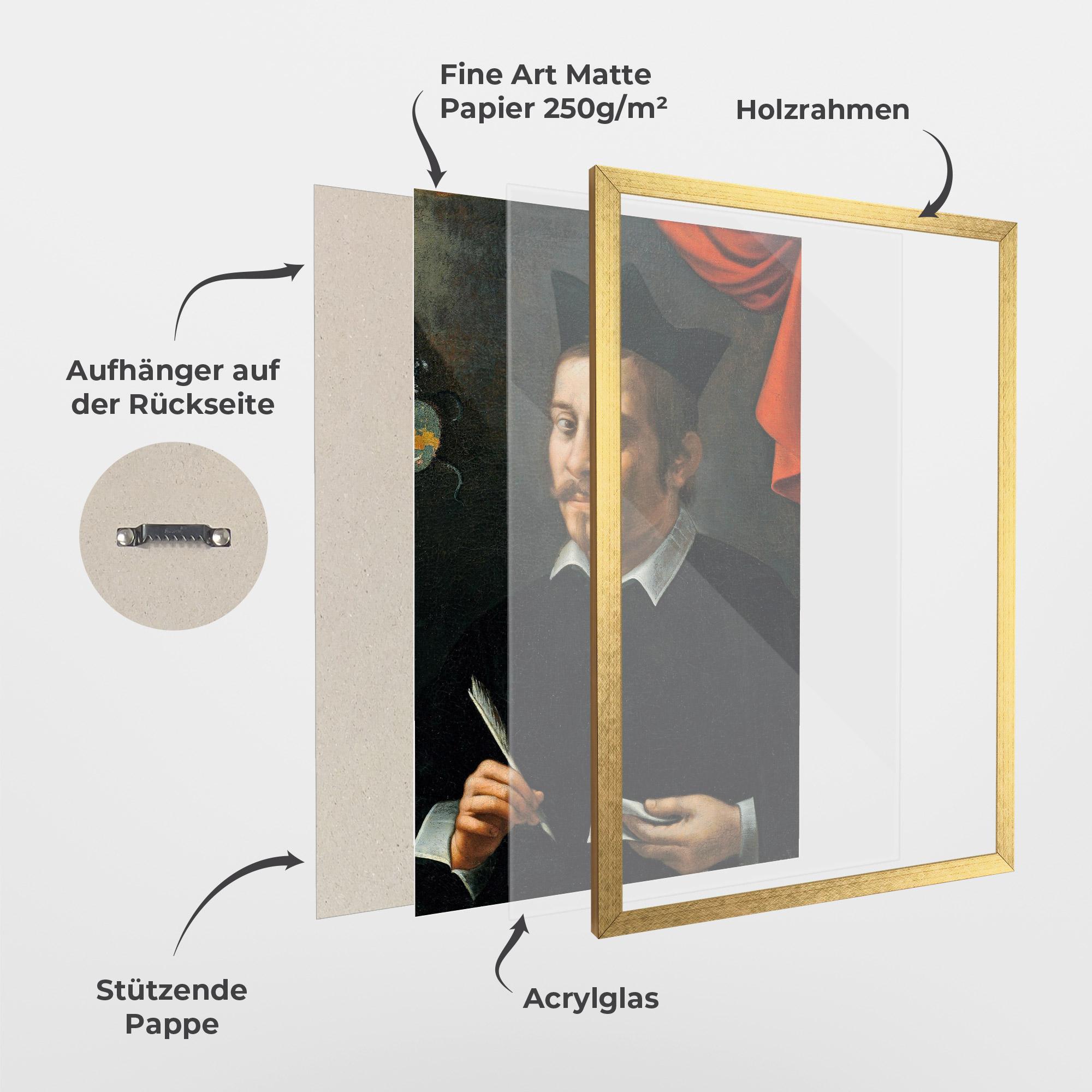 Gerahmte Poster Portrait Of A Prelate mockup 1