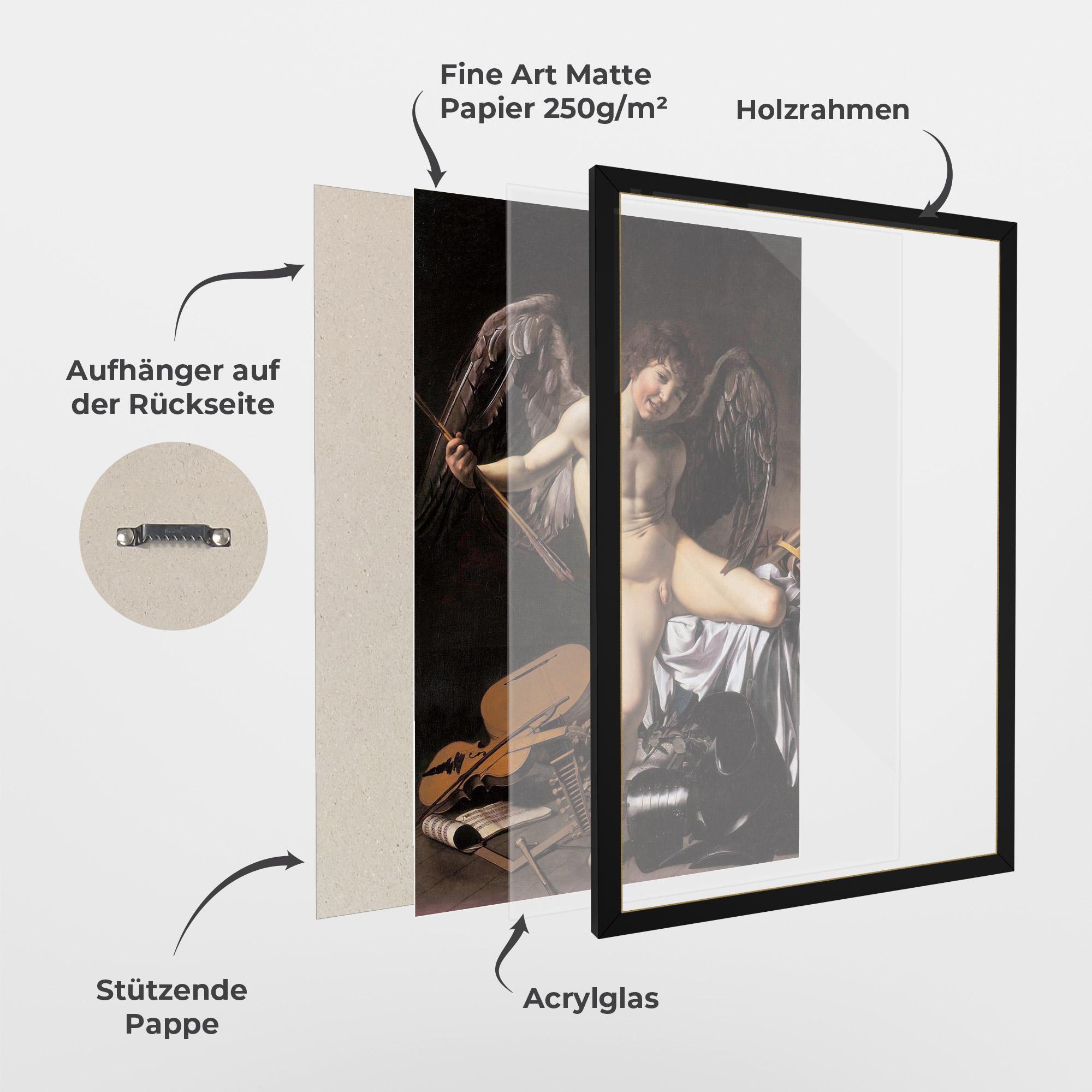 Gerahmte Poster Amor Vincet Omnia mockup 1