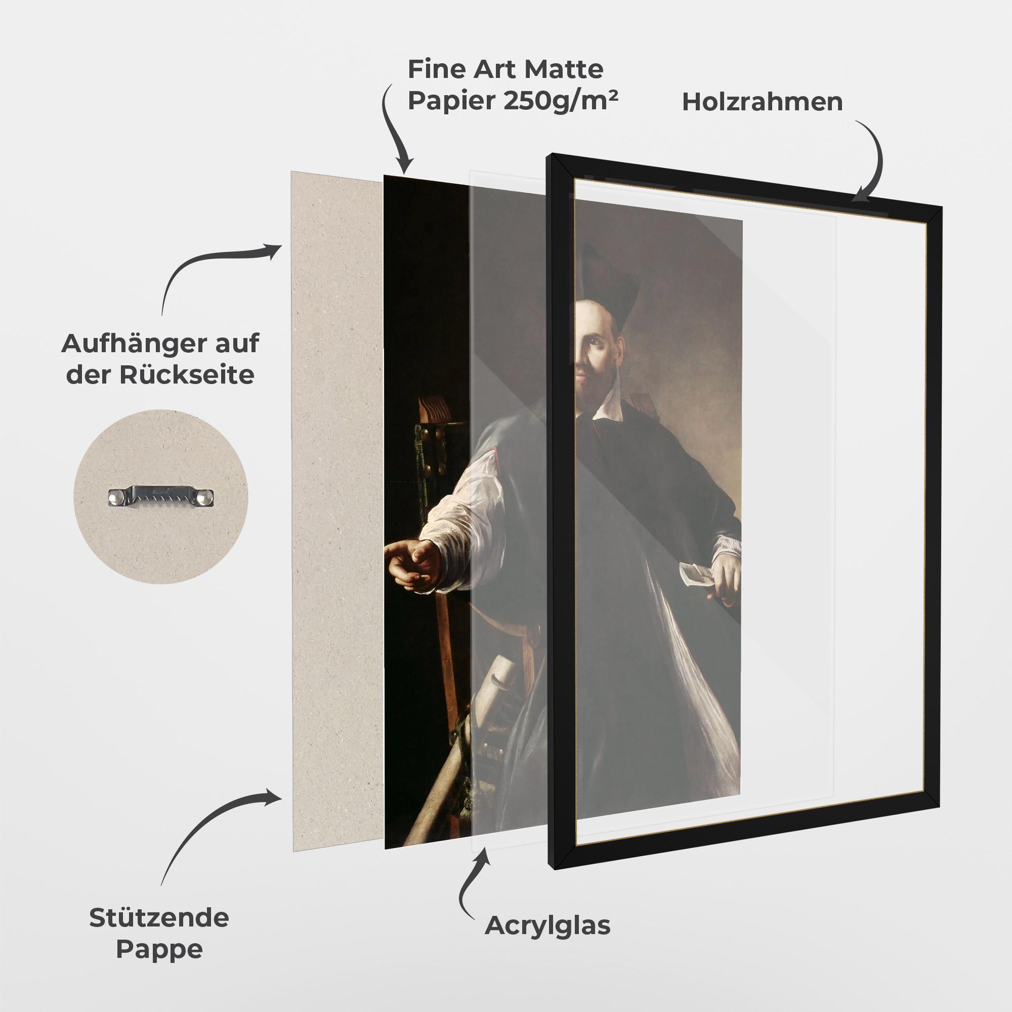 Gerahmte Poster Caravaggio Maffeo Barberini mockup 1