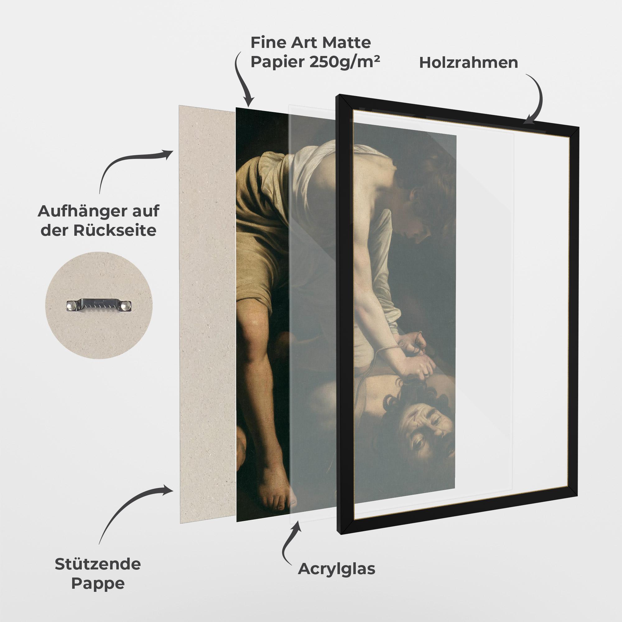 Gerahmte Poster David And Goliath mockup 1