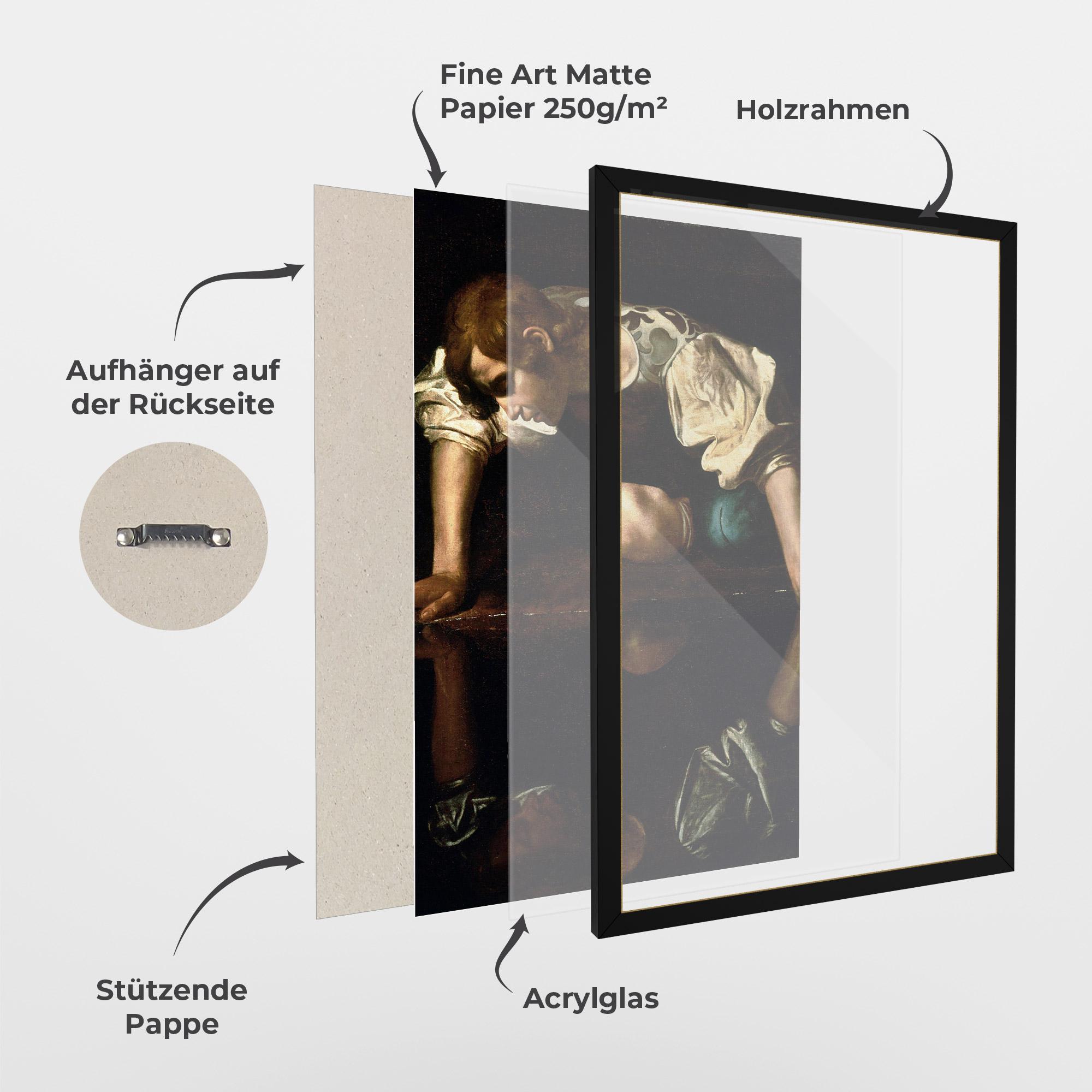 Gerahmte Poster Narcissus mockup 1