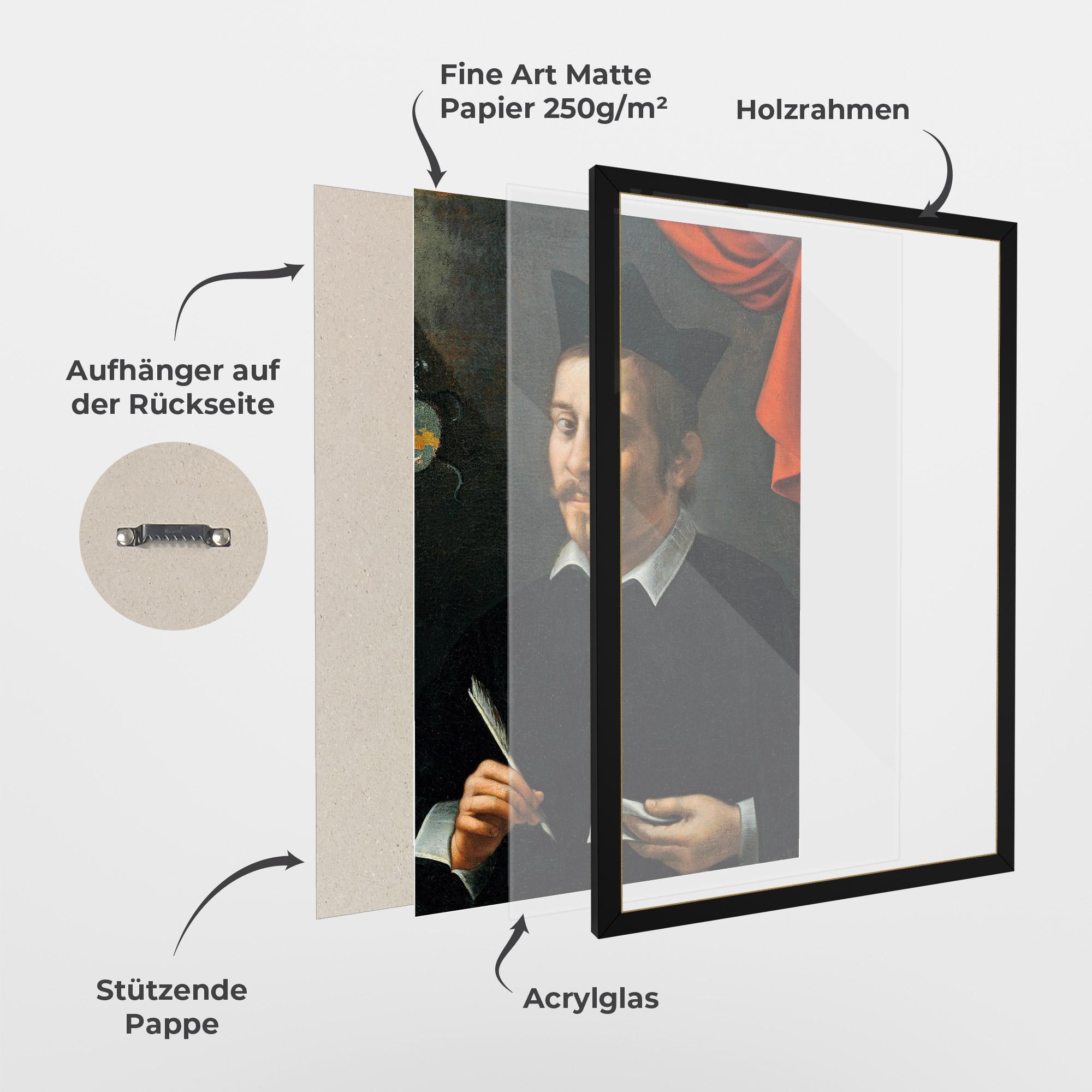 Gerahmte Poster Portrait Of A Prelate mockup 1