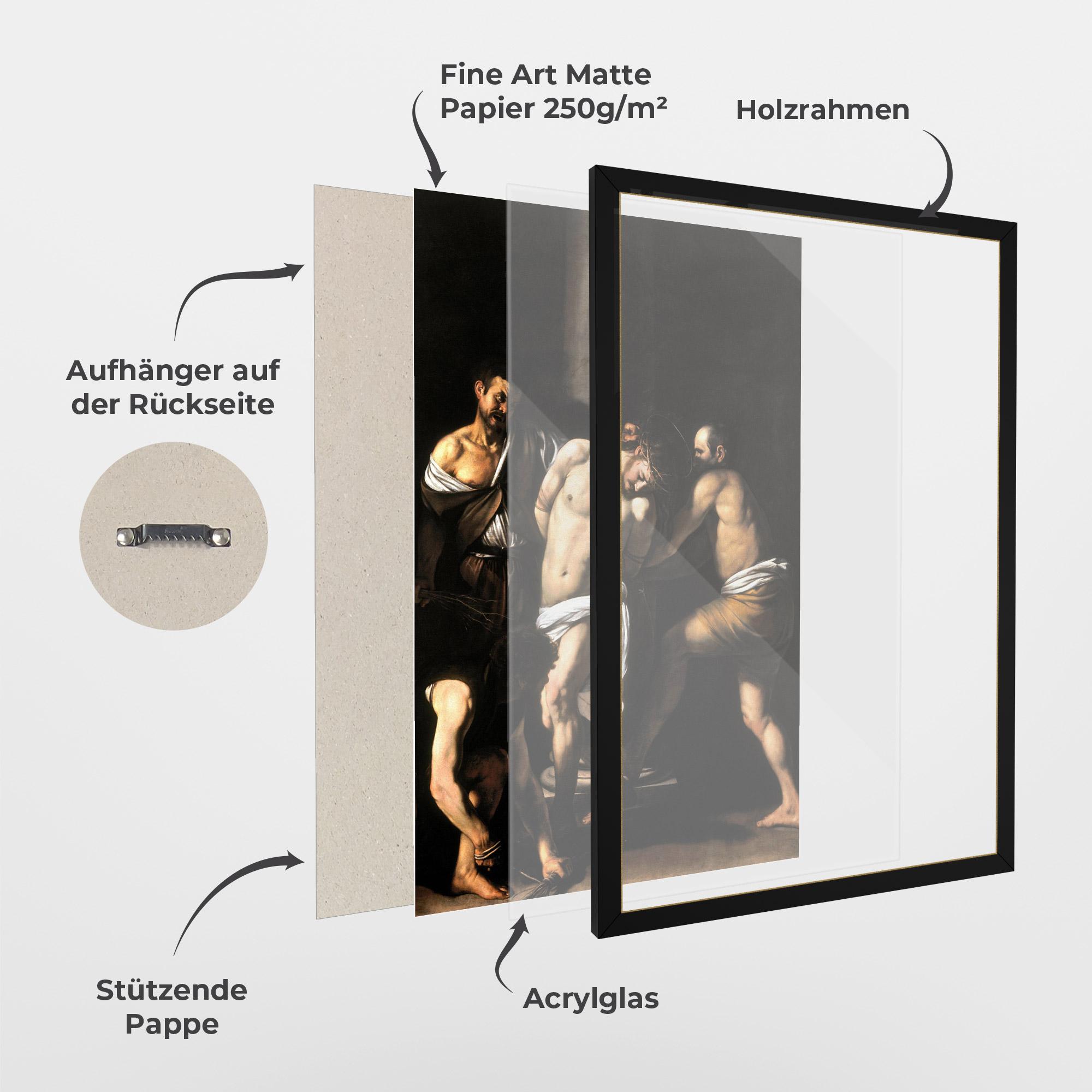 Gerahmte Poster The Flagellation Of Christ mockup 1