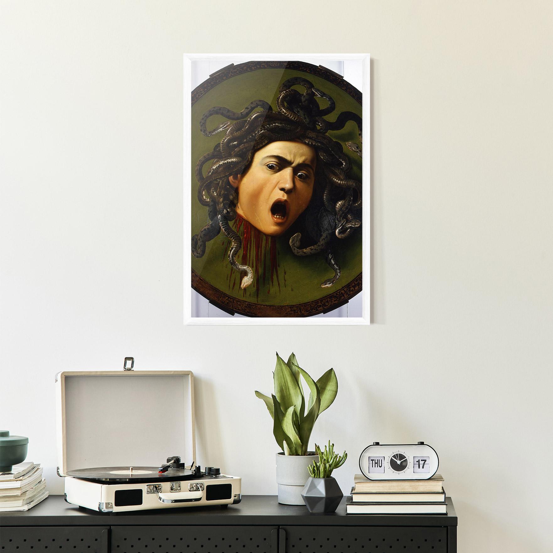 Gerahmte Poster Caravaggio Medusa mockup 2