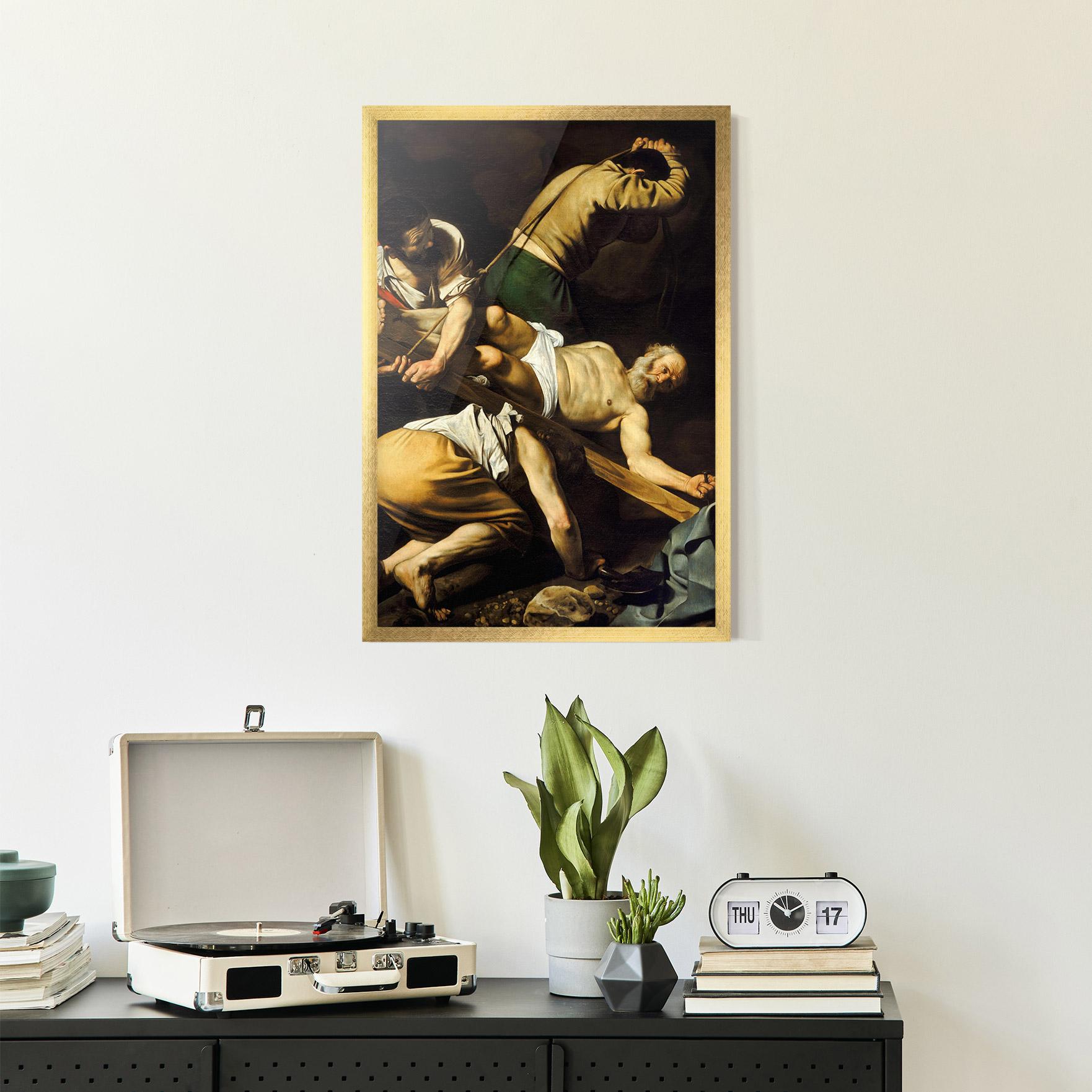 Gerahmte Poster Crucifixion Of Saint Peter mockup 2