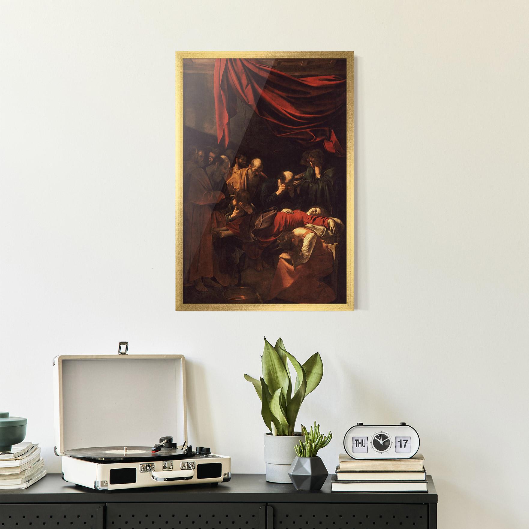 Gerahmte Poster Death Of The Virgin mockup 2