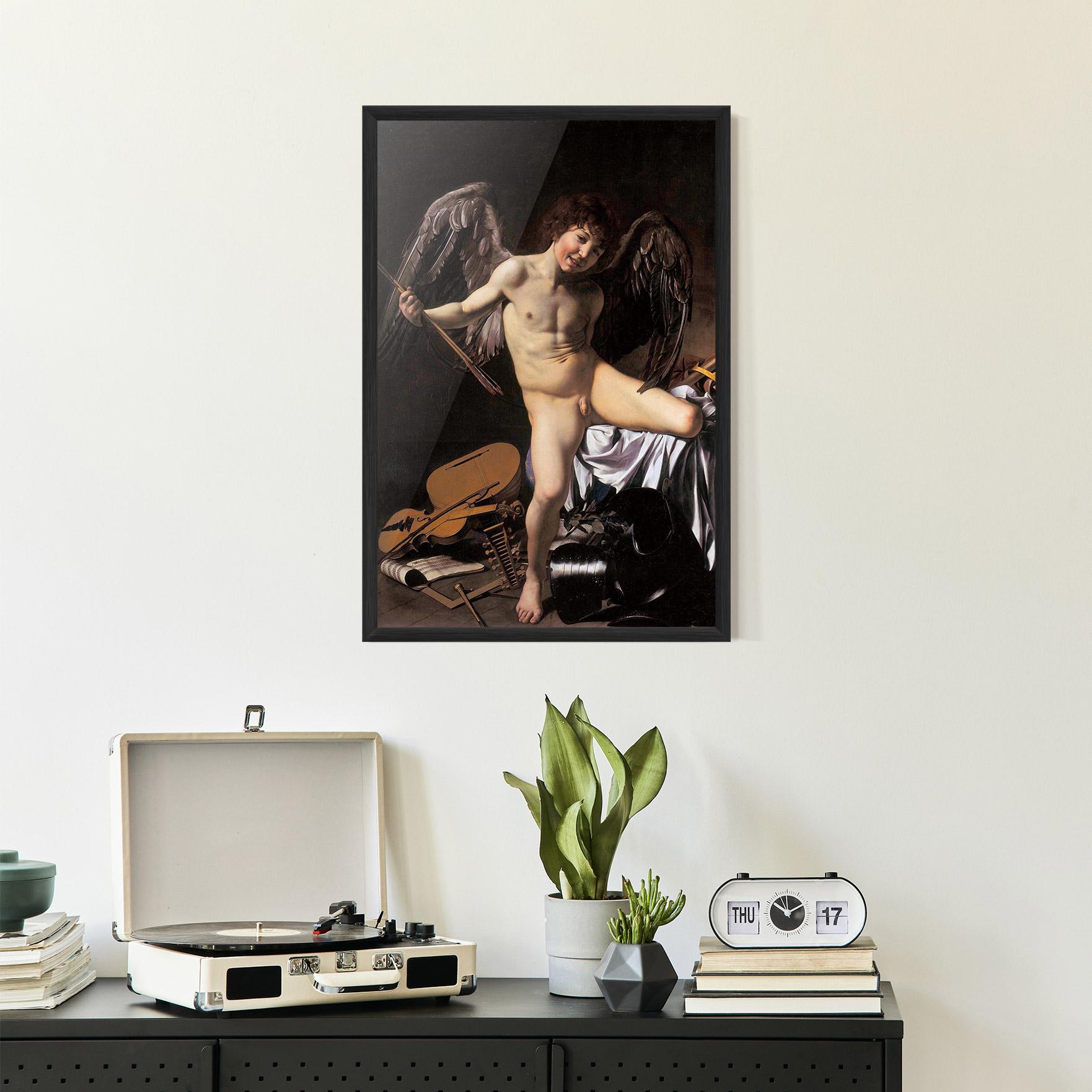 Gerahmte Poster Amor Vincet Omnia mockup 2