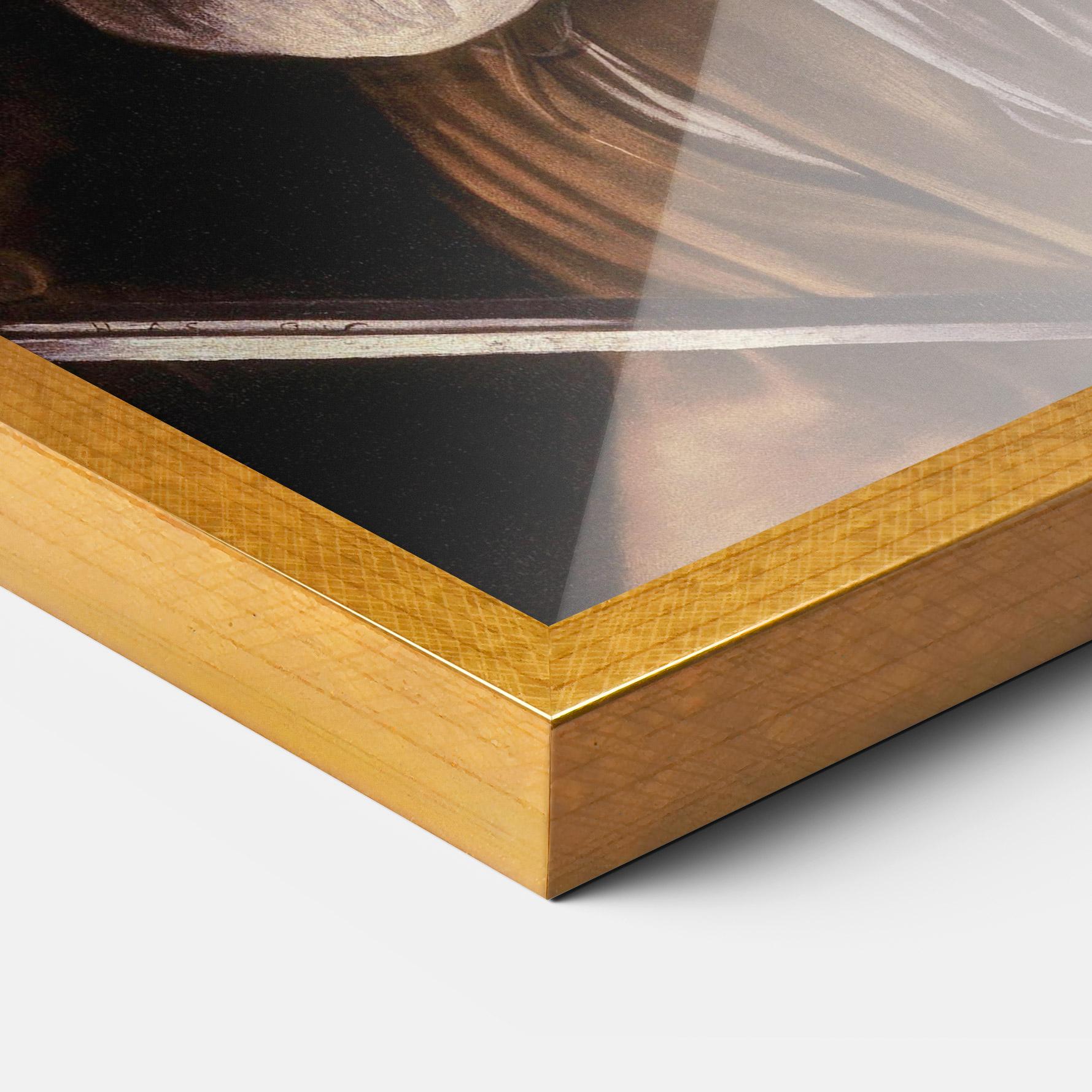 Gerahmte Poster David With The Head Of Goliath mockup 3