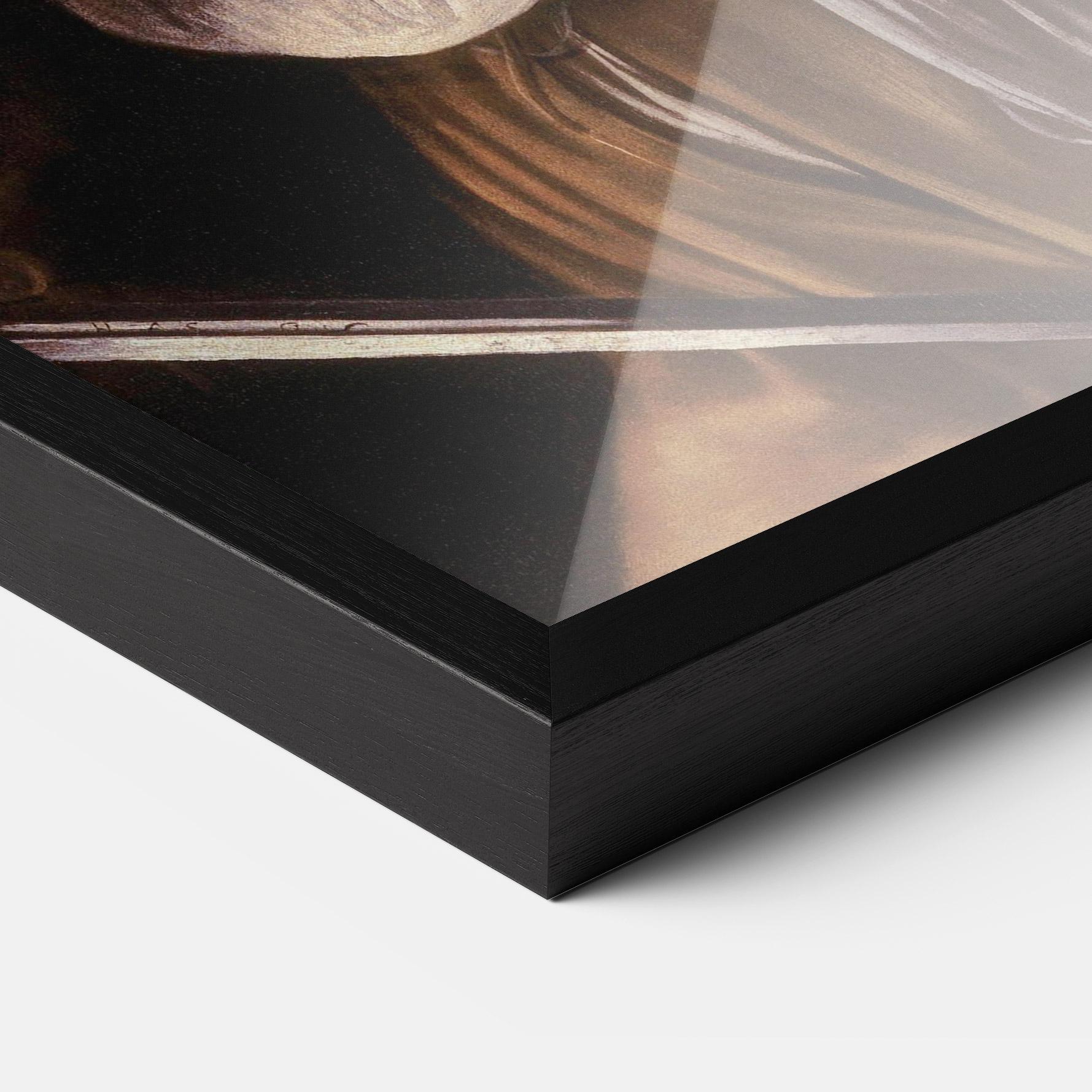 Gerahmte Poster David With The Head Of Goliath mockup 3