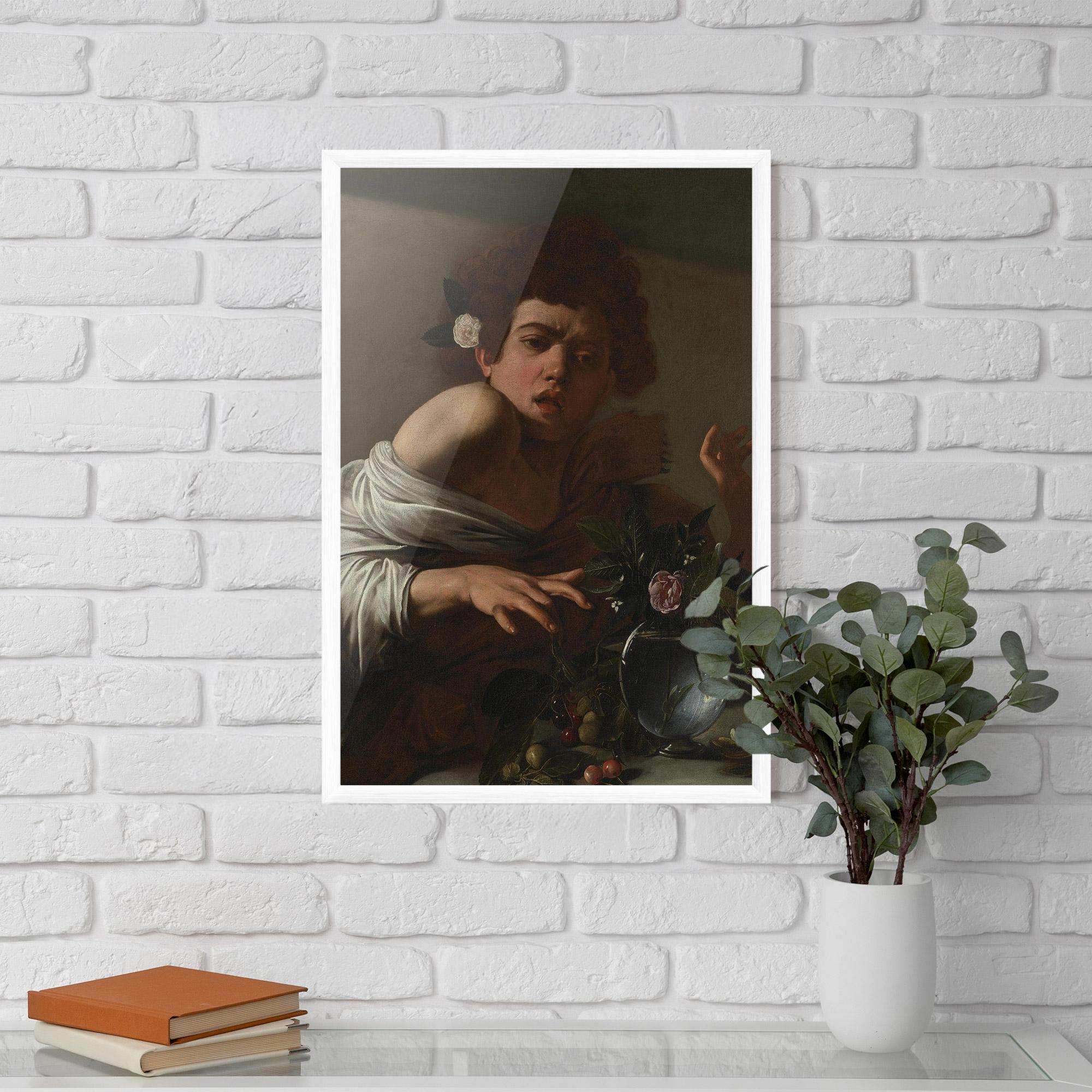 Gerahmte Poster Boy Bitten By A Lizard mockup 5