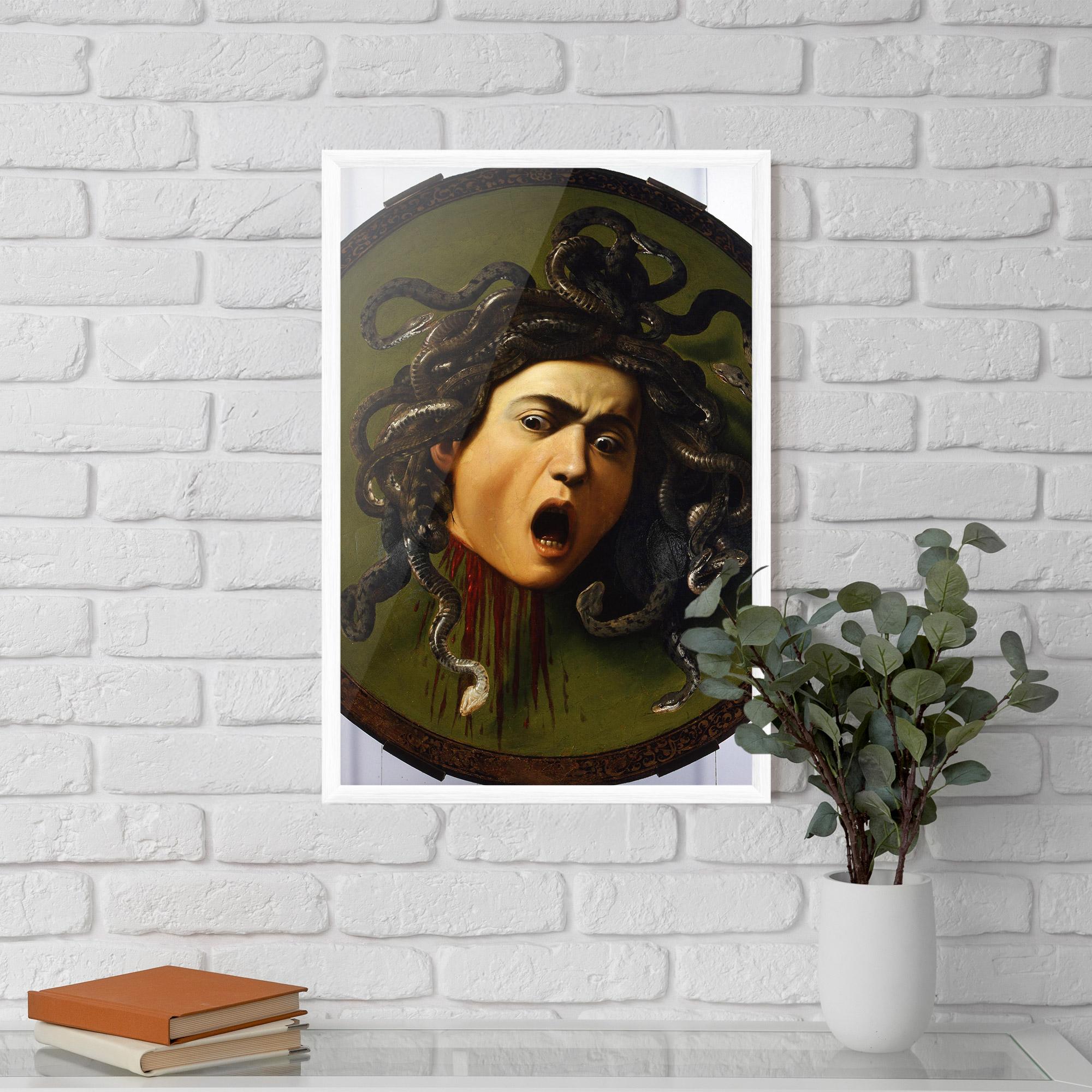 Gerahmte Poster Caravaggio Medusa mockup 5