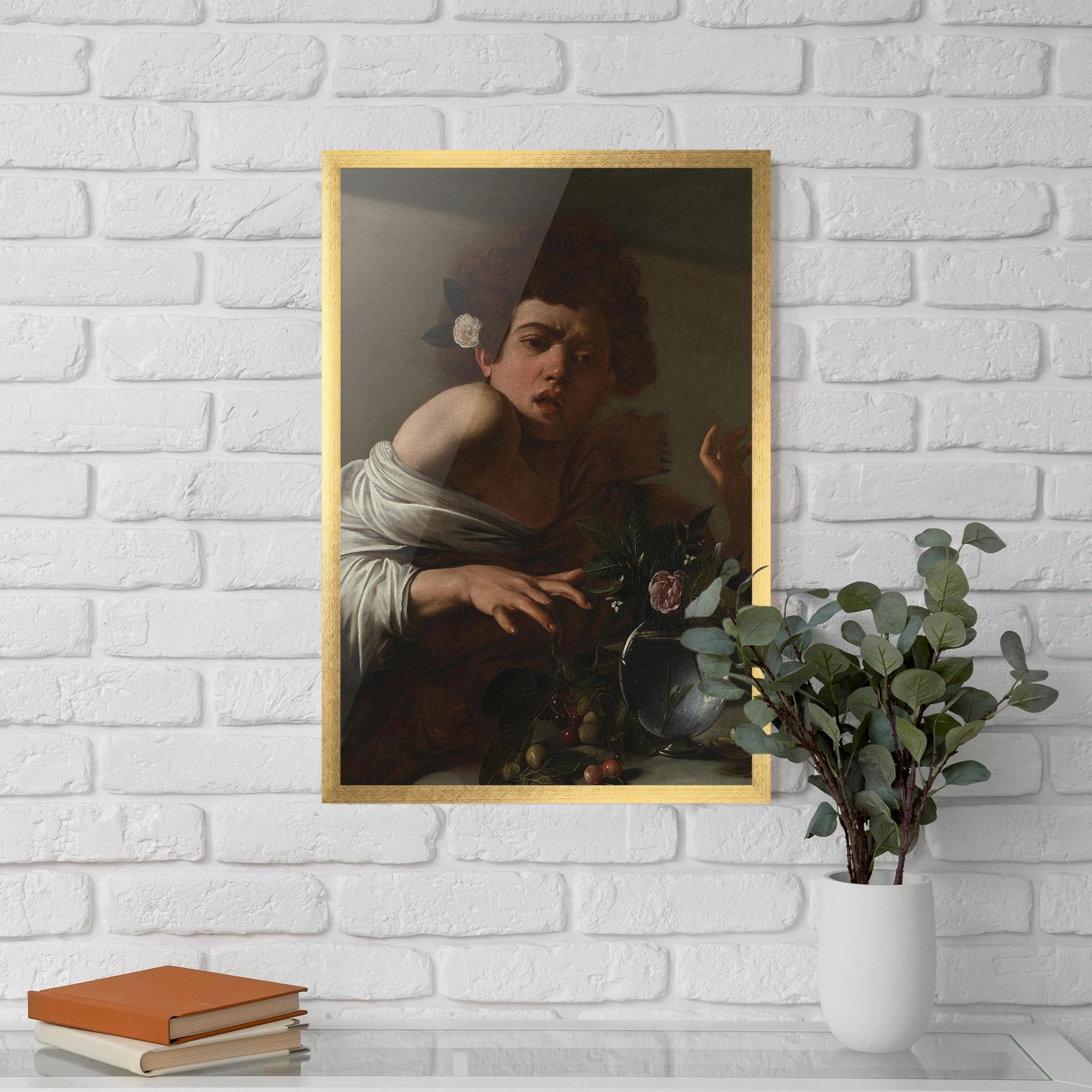 Gerahmte Poster Boy Bitten By A Lizard mockup 5