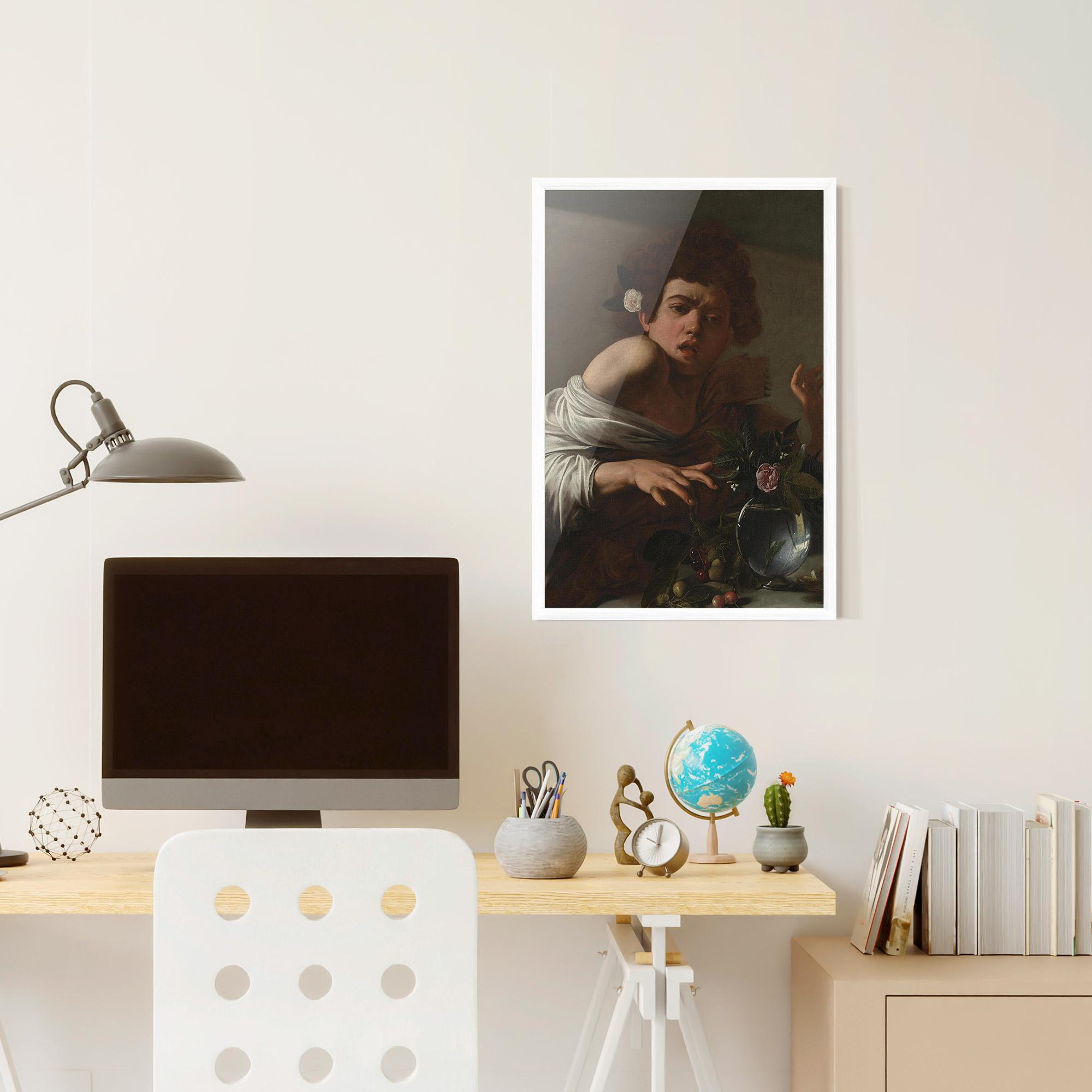 Gerahmte Poster Boy Bitten By A Lizard mockup 6