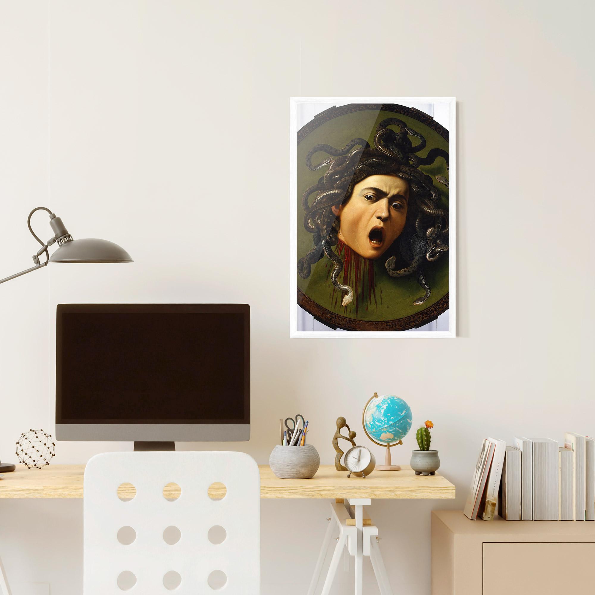 Gerahmte Poster Caravaggio Medusa mockup 6