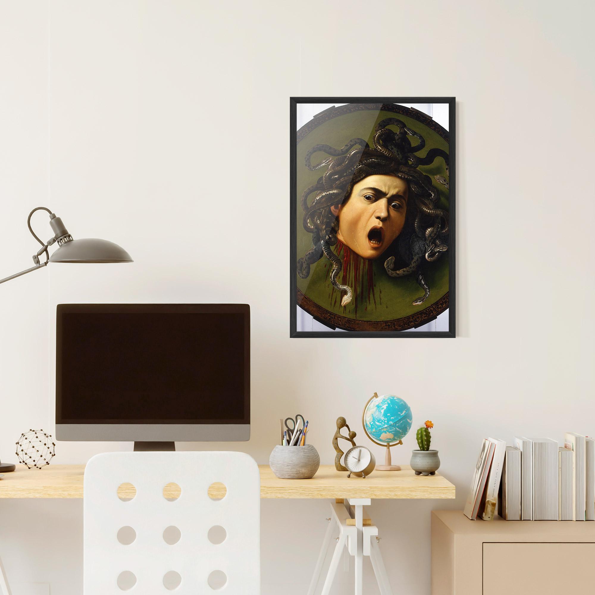 Gerahmte Poster Caravaggio Medusa mockup 6