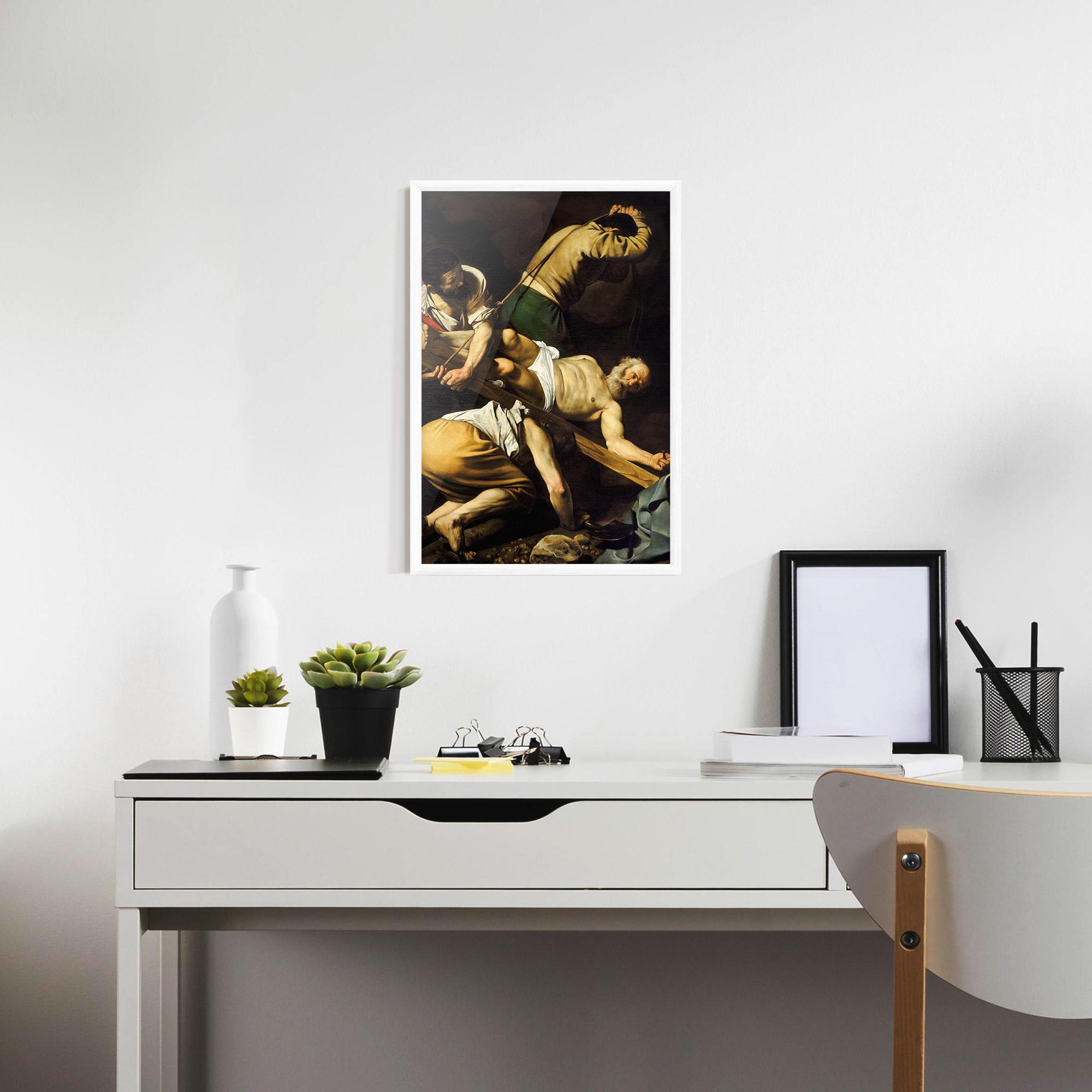 Gerahmte Poster Crucifixion Of Saint Peter mockup 7