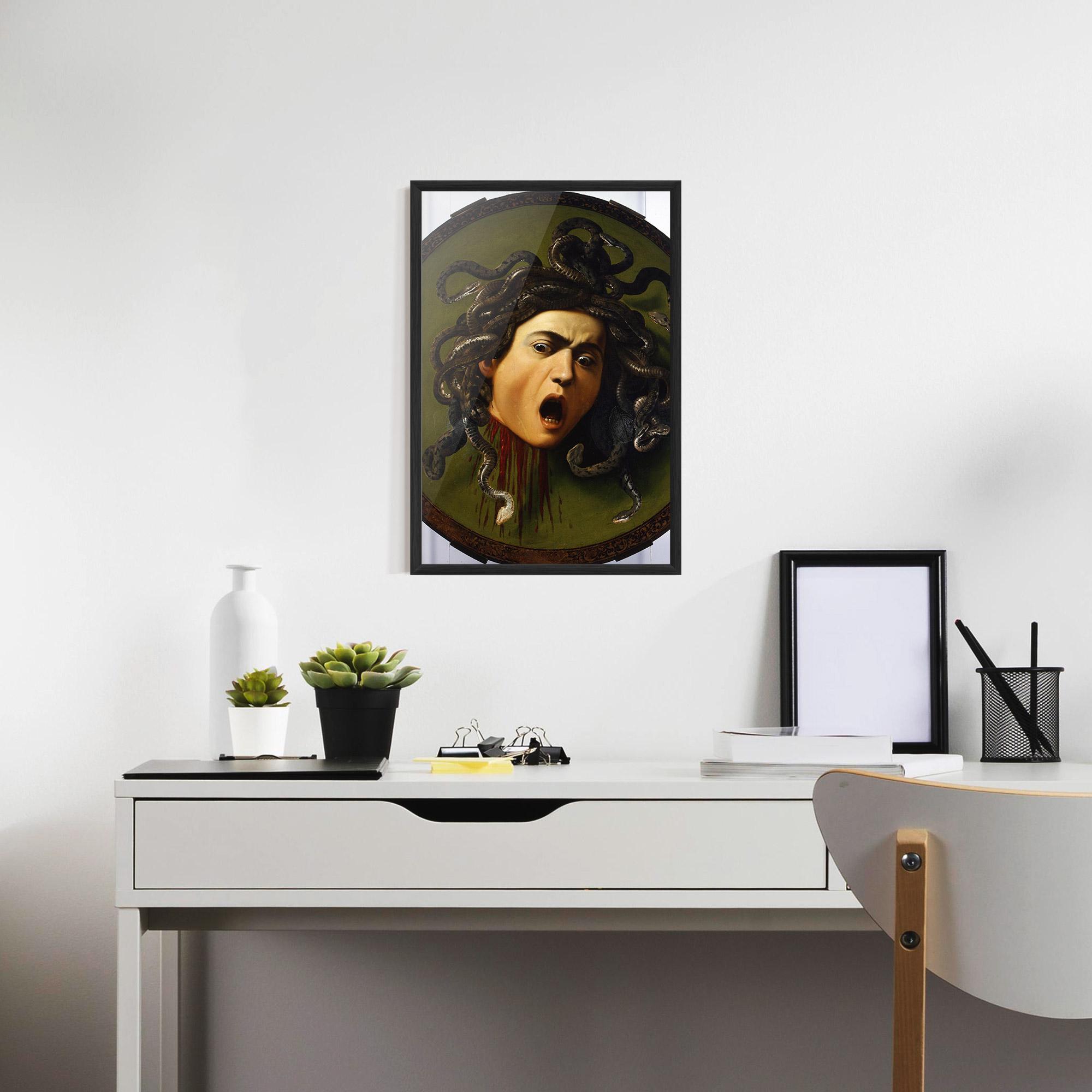 Gerahmte Poster Caravaggio Medusa mockup 7
