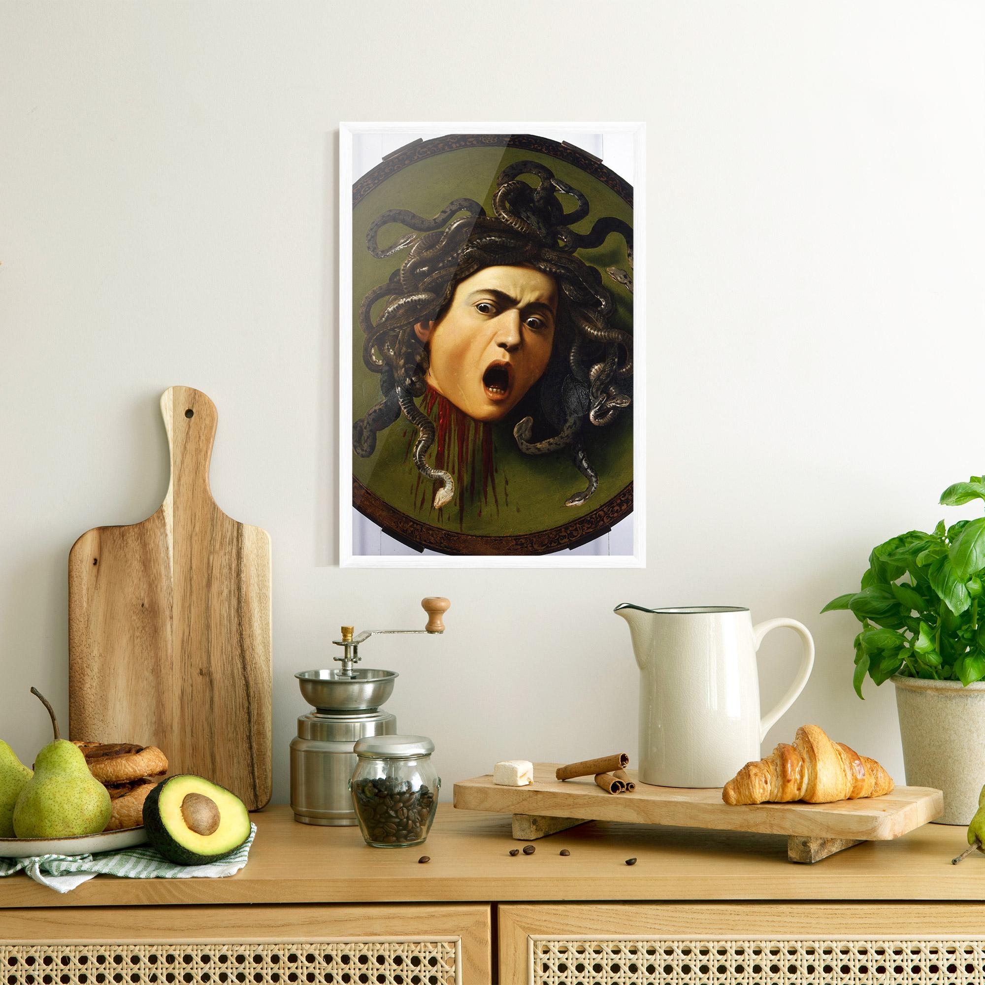 Gerahmte Poster Caravaggio Medusa mockup 8