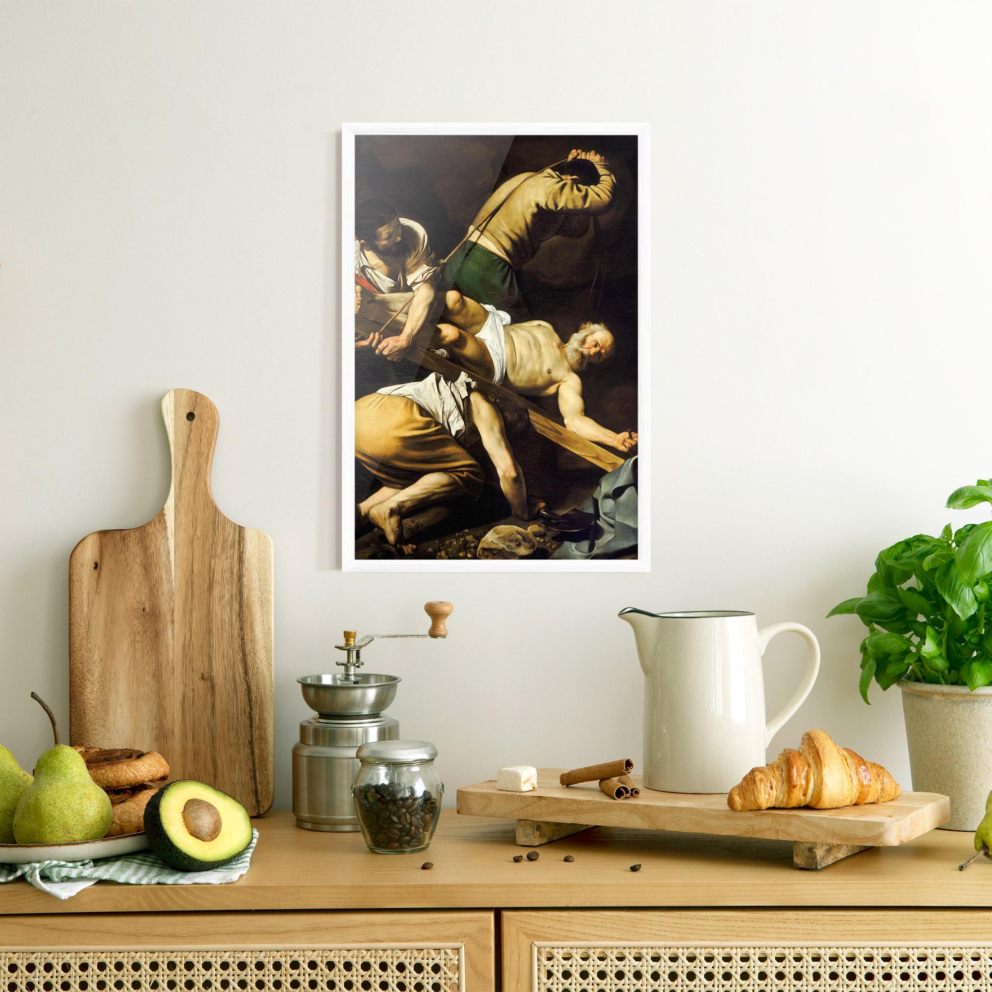 Gerahmte Poster Crucifixion Of Saint Peter mockup 8