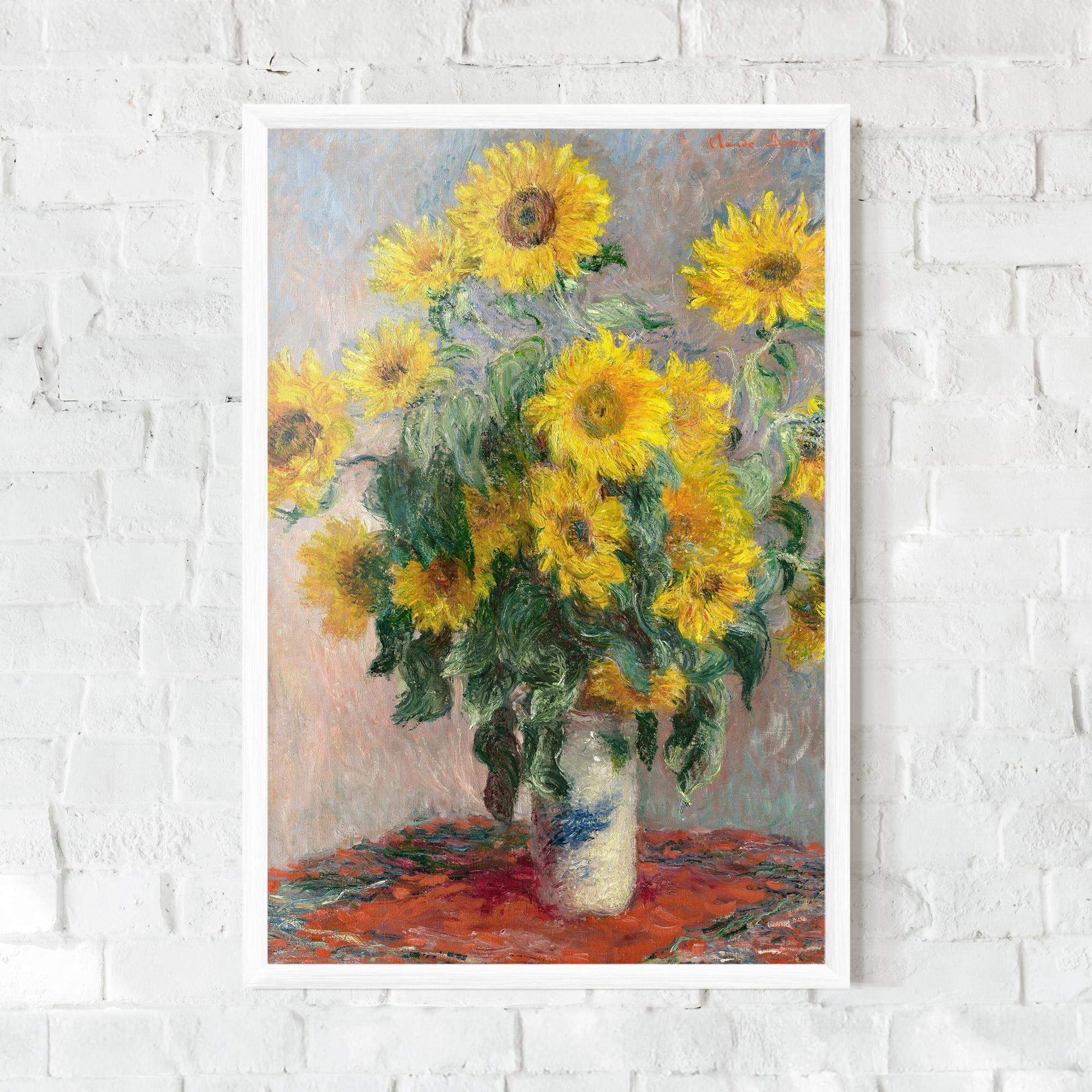Gerahmte Poster Bouquet Of Sunflowers 1881 mockup 0
