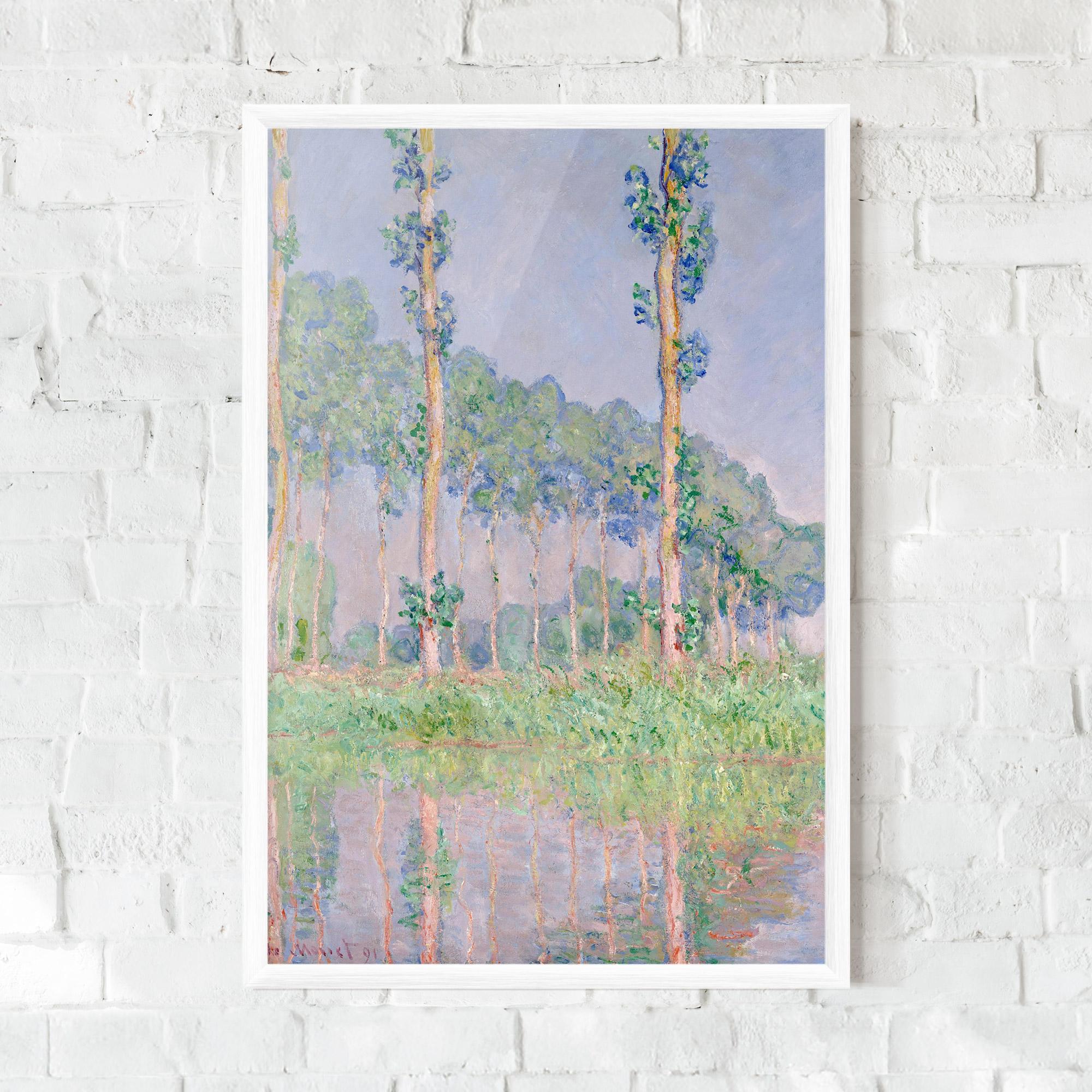 Gerahmte Poster Monet Pink Effect mockup 0