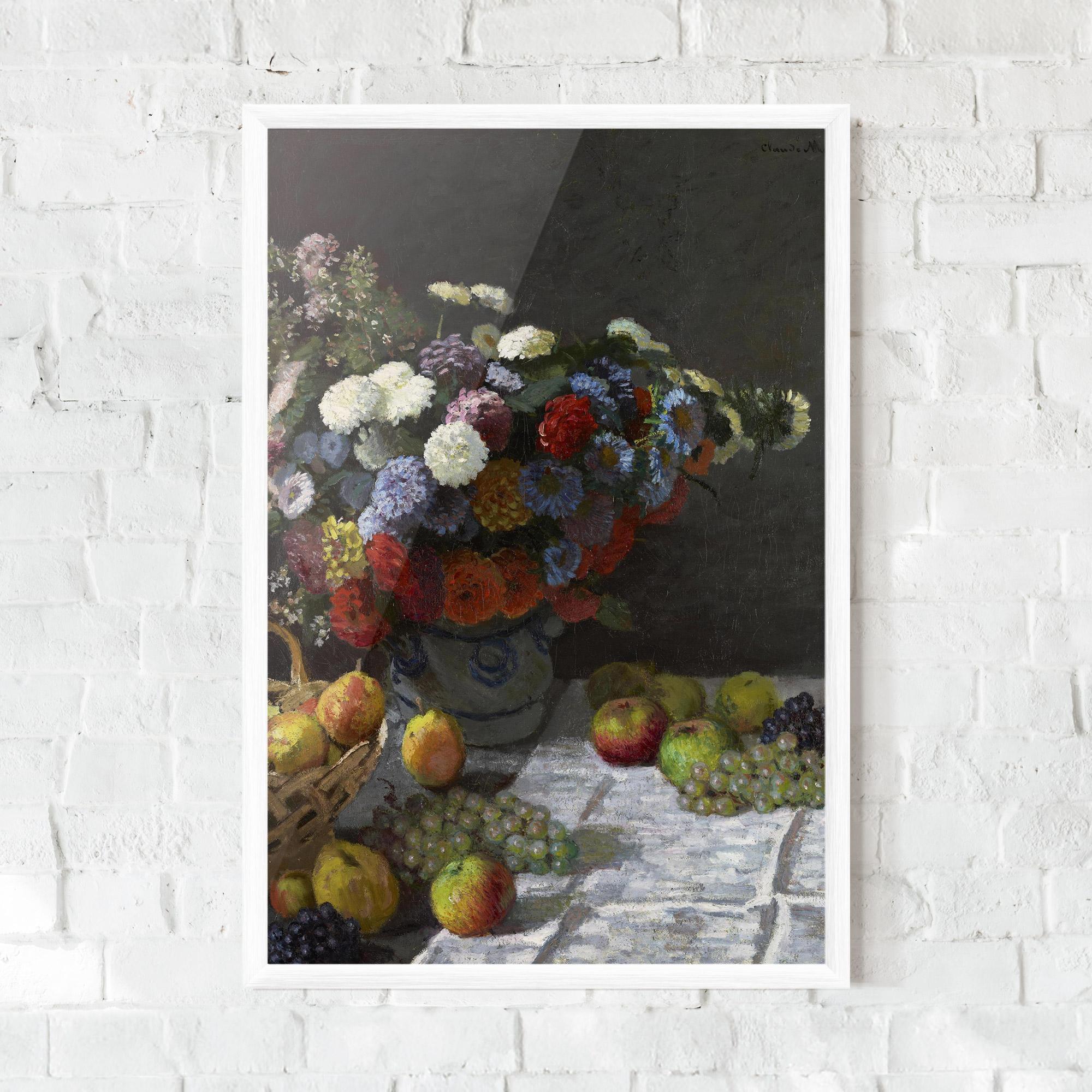 Gerahmte Poster Still Life With Flowers mockup 0