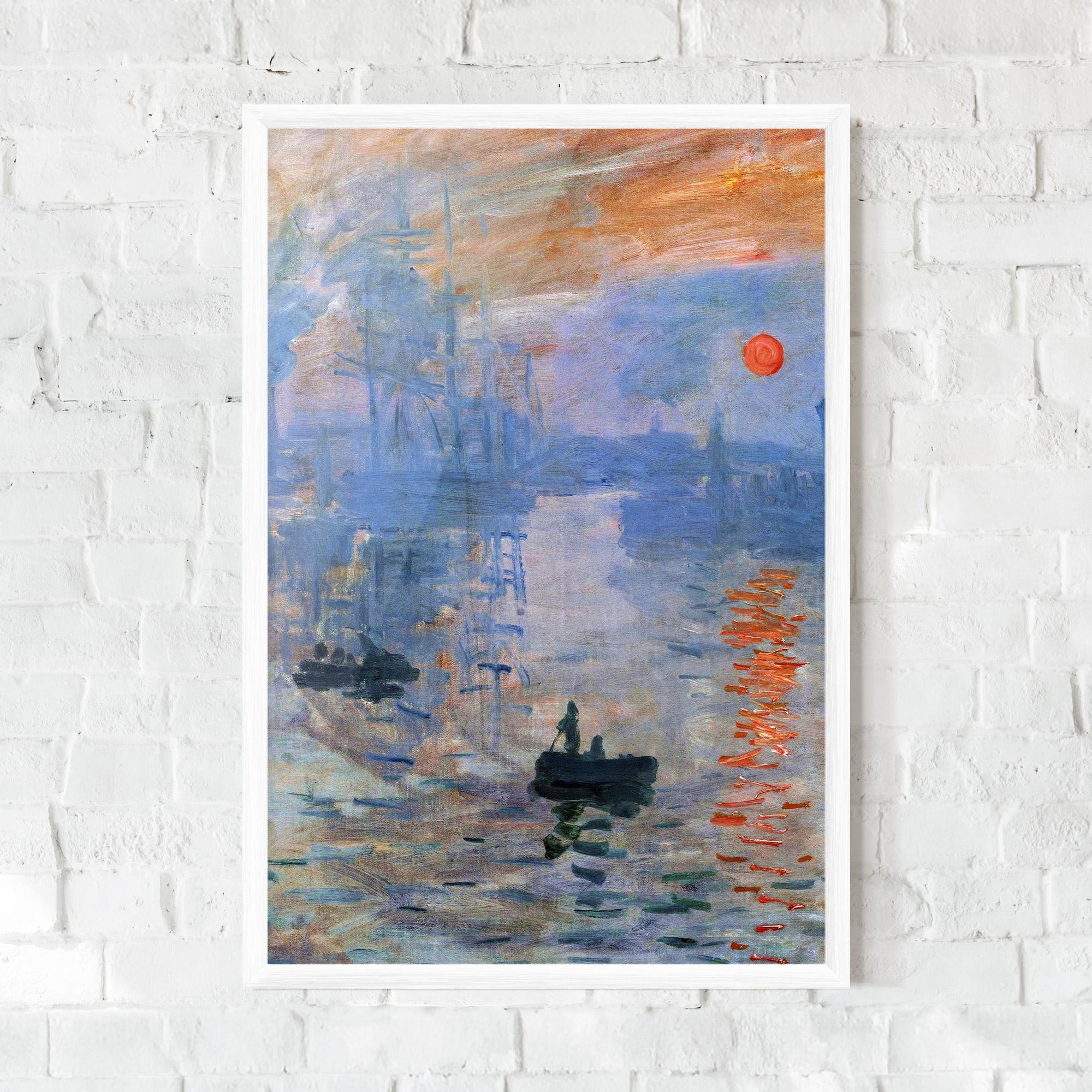 Gerahmte Poster Sunrise Painting mockup 0