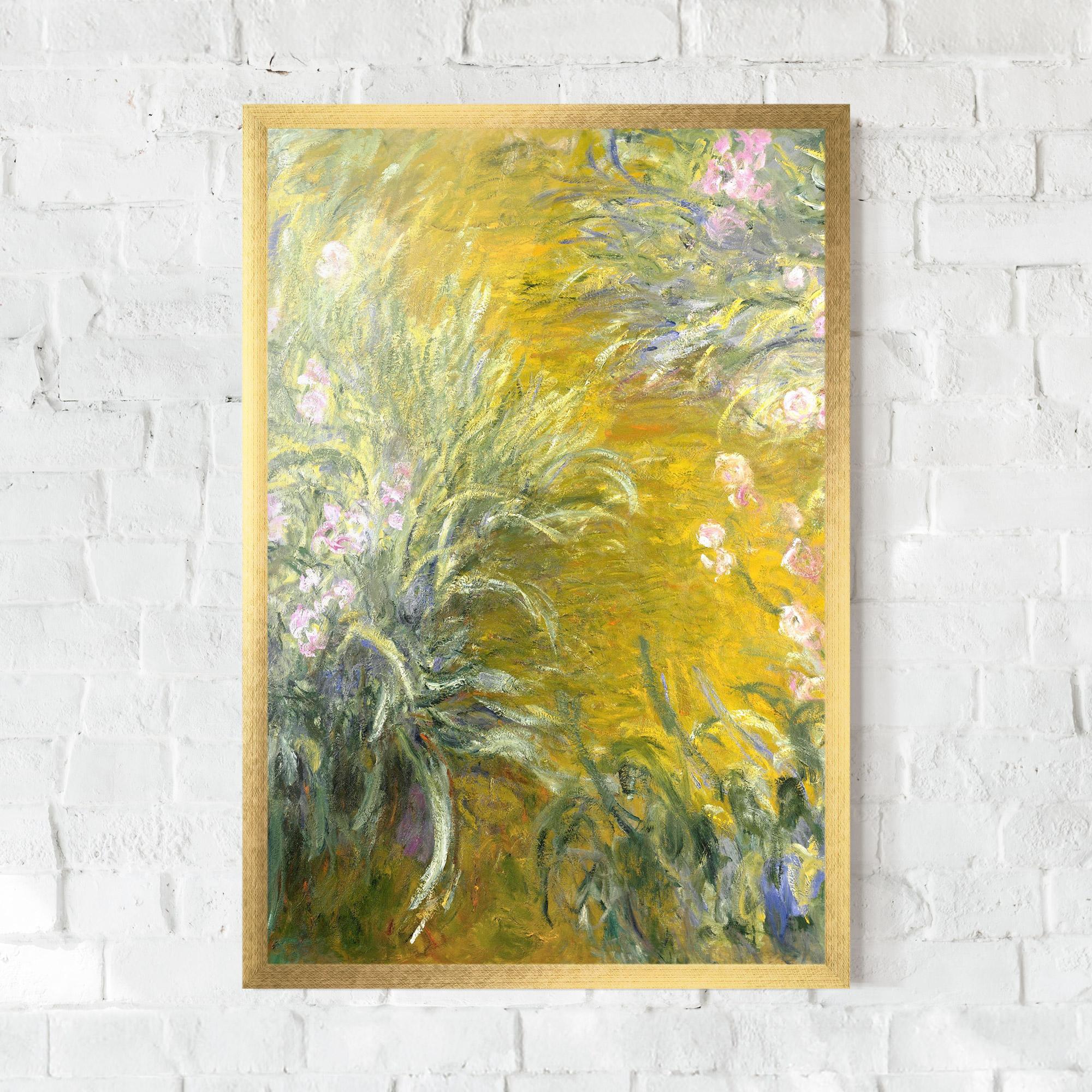 Gerahmte Poster Path Through The Irises mockup 0