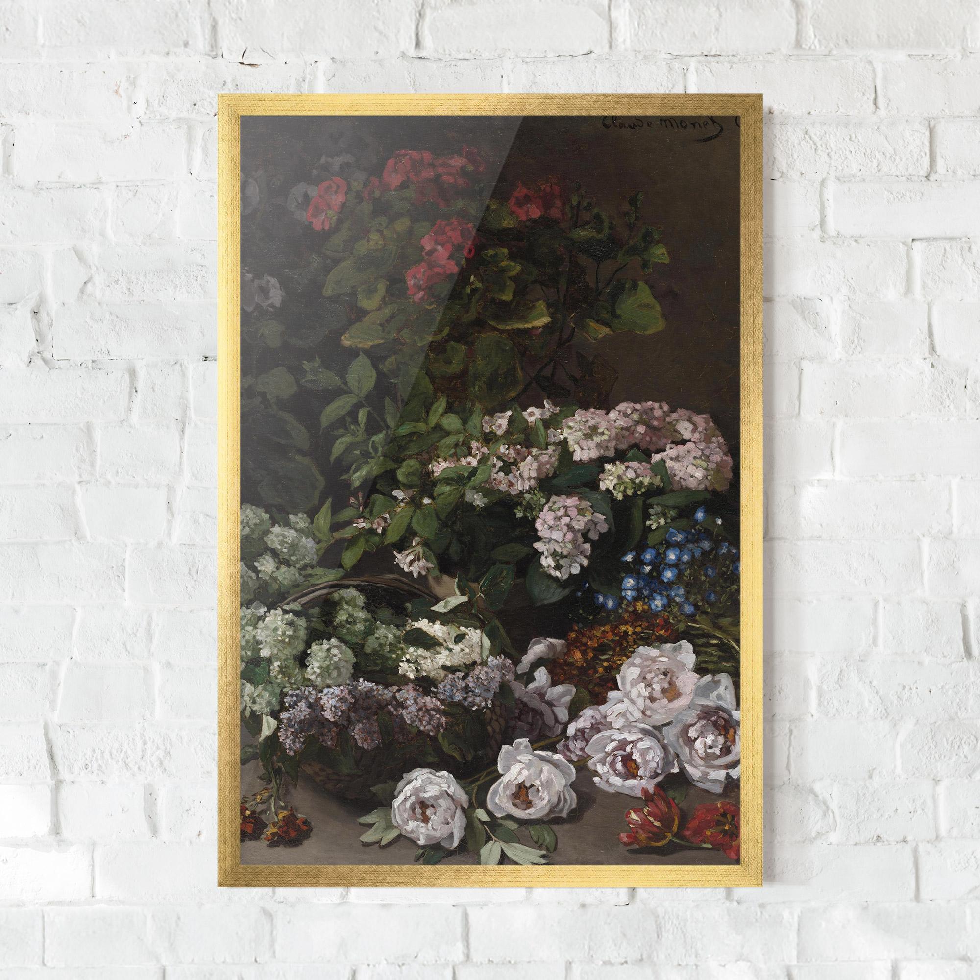 Gerahmte Poster Spring Flowers Monet mockup 0