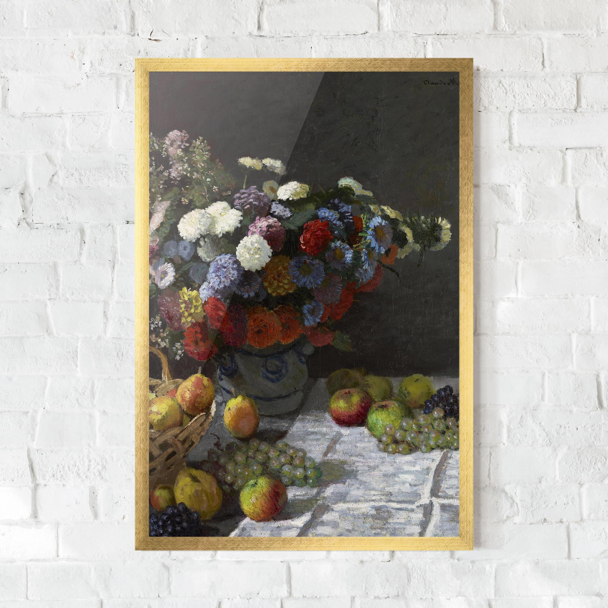 Gerahmte Poster Still Life With Flowers mockup 0