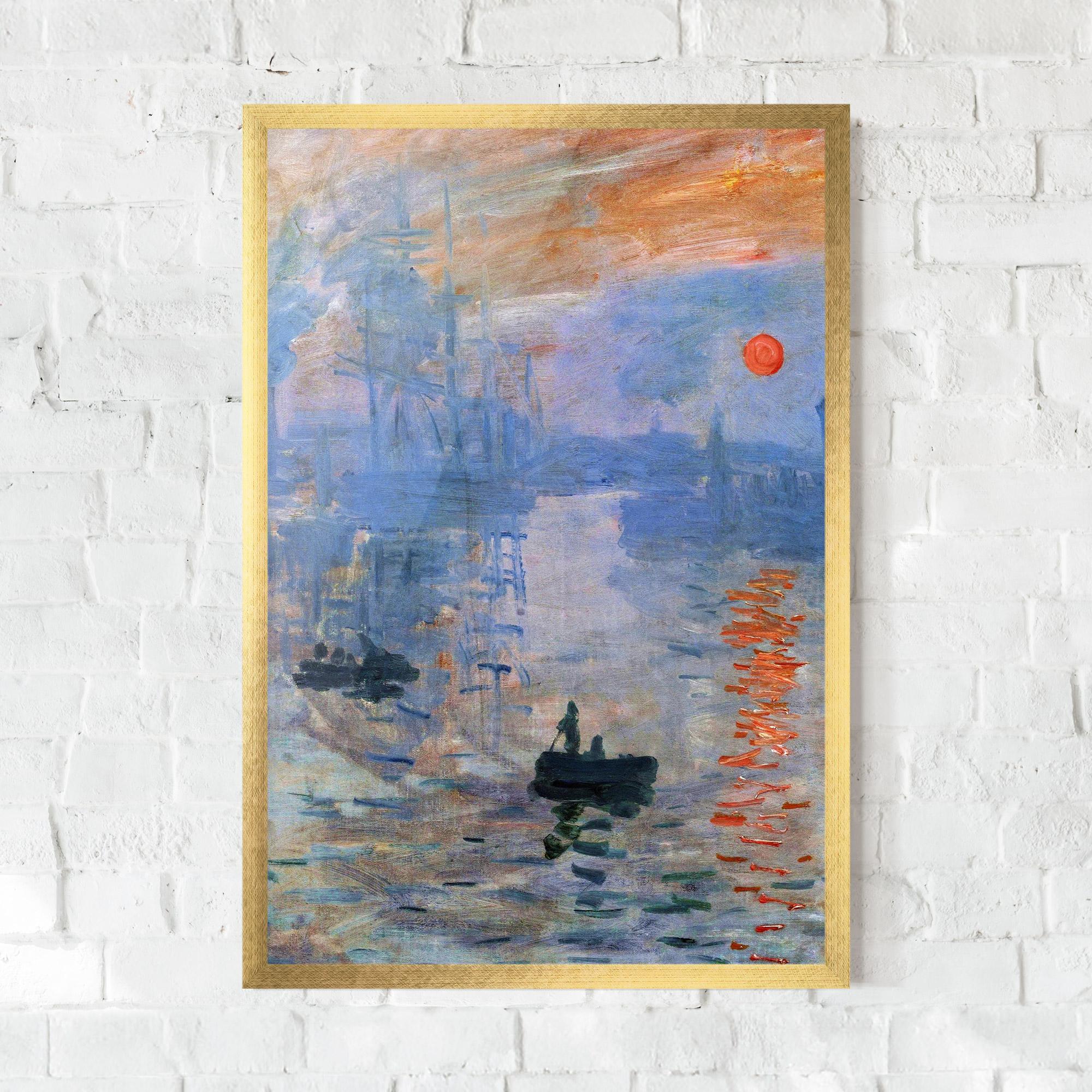 Gerahmte Poster Sunrise Painting mockup 0