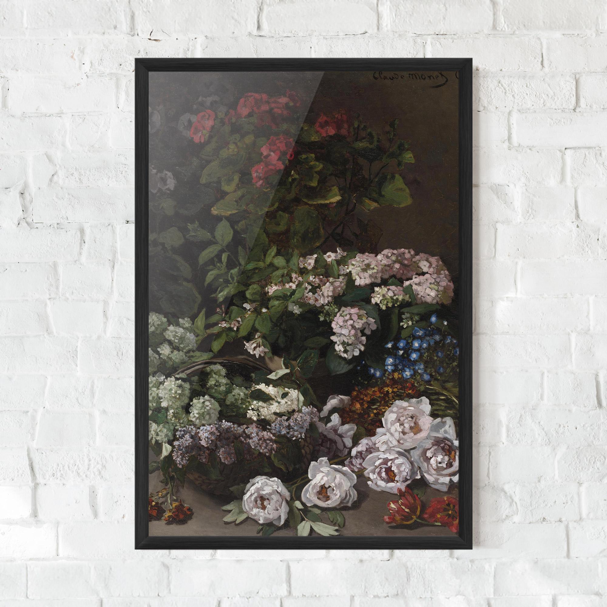 Gerahmte Poster Spring Flowers Monet mockup 0