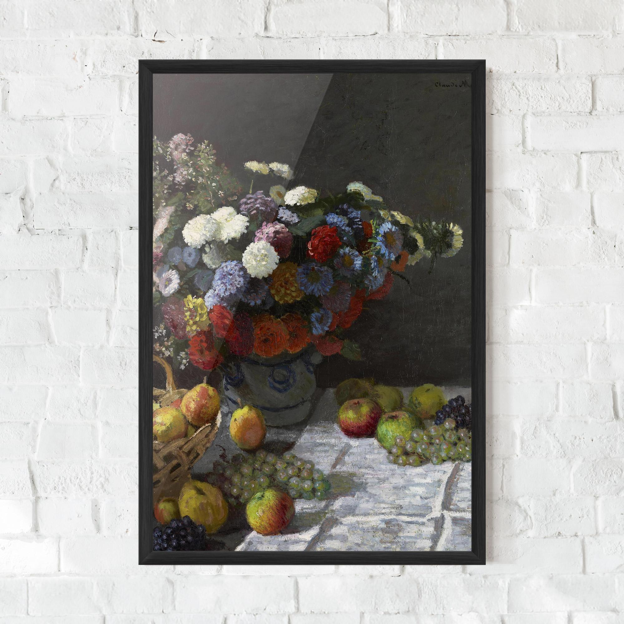Gerahmte Poster Still Life With Flowers mockup 0