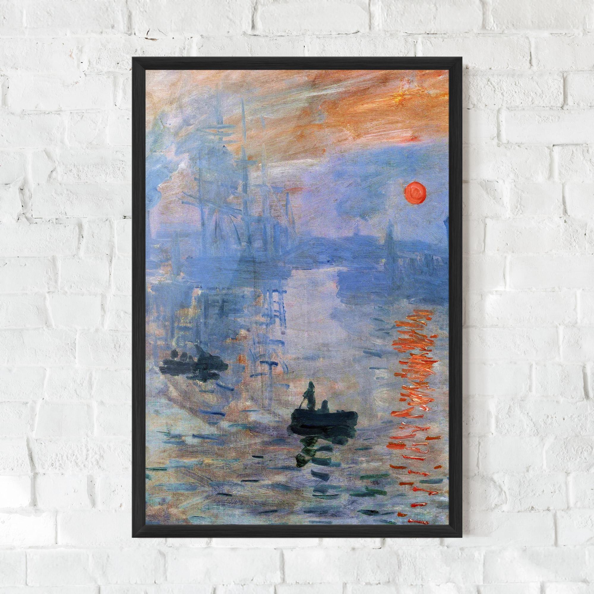 Gerahmte Poster Sunrise Painting mockup 0
