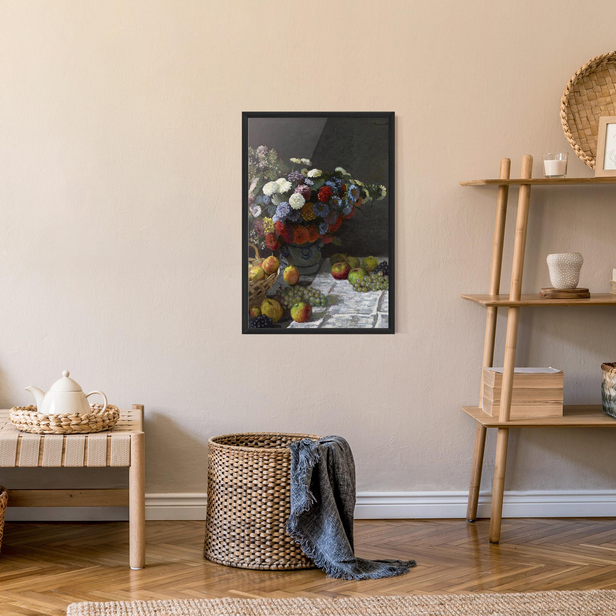 Gerahmte Poster Still Life With Flowers mockup 9