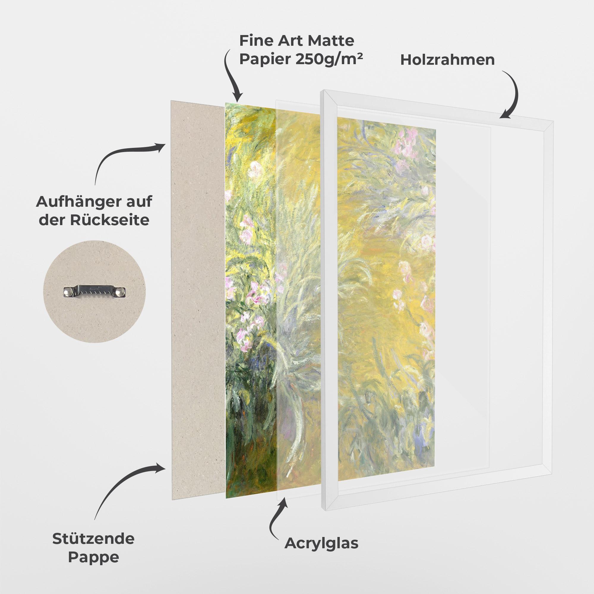 Gerahmte Poster Path Through The Irises mockup 1