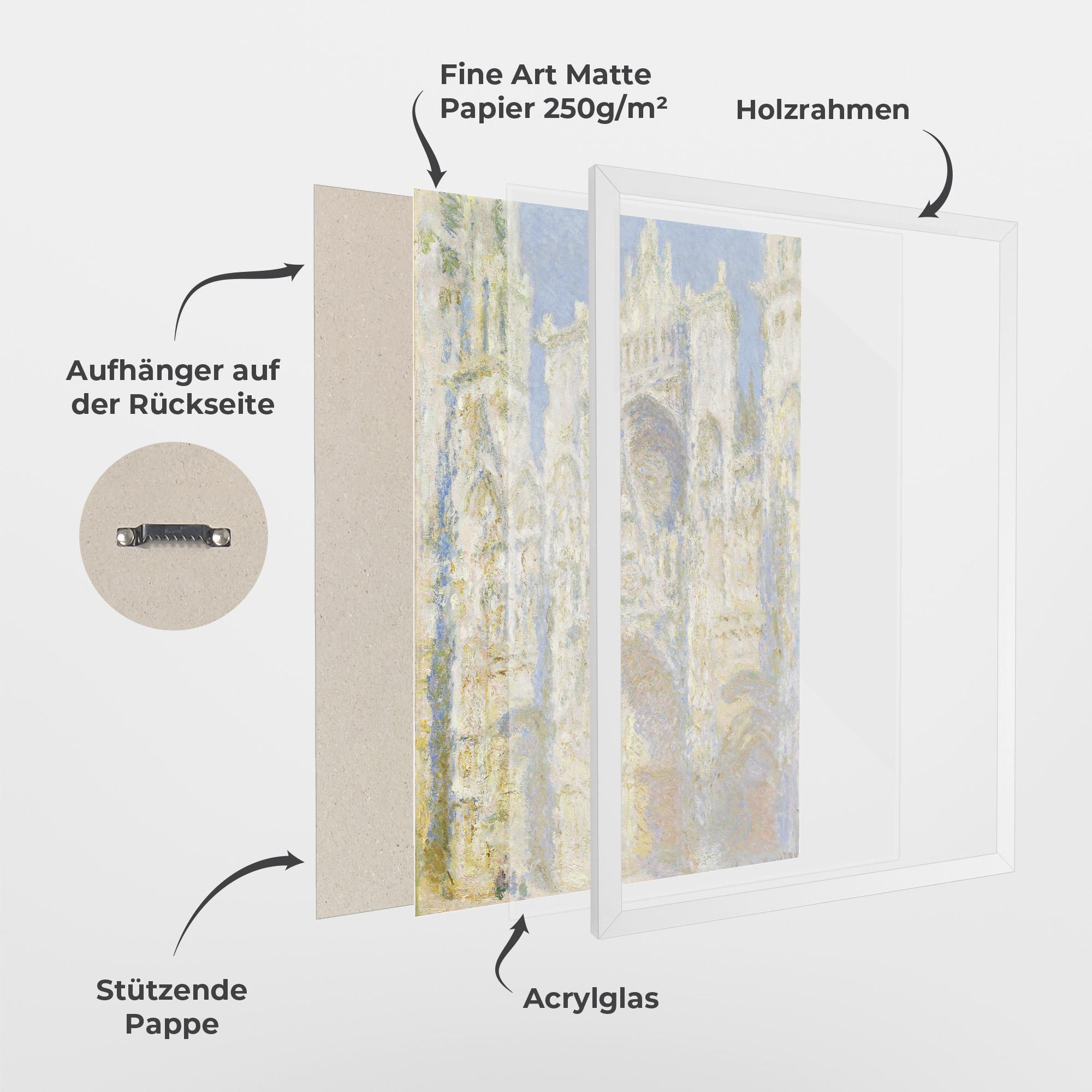 Gerahmte Poster Rouen Cathedral mockup 1